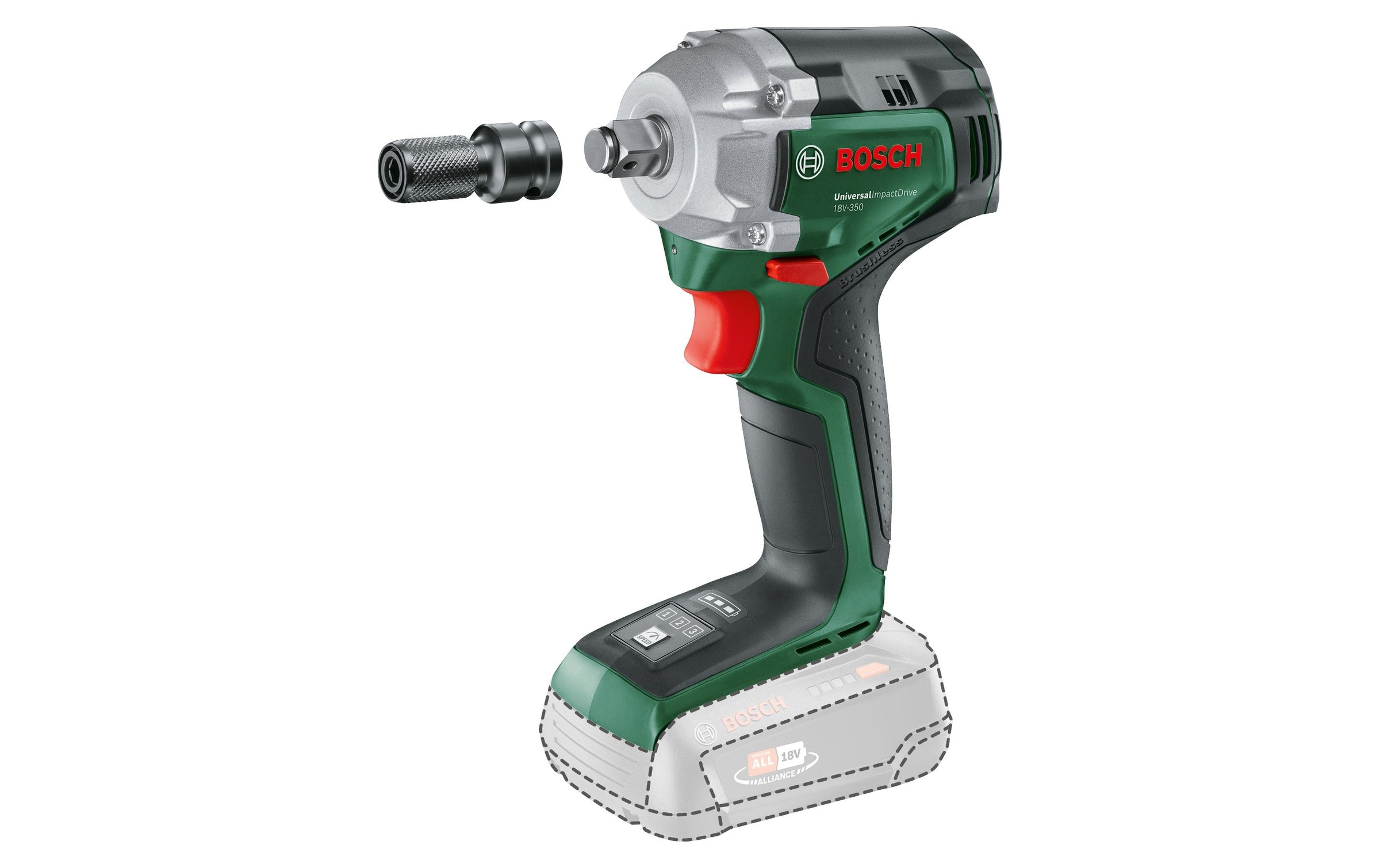 Image of BOSCH Akku-Schlagschrauber "UniversalImpactDrive 18 V-350"
