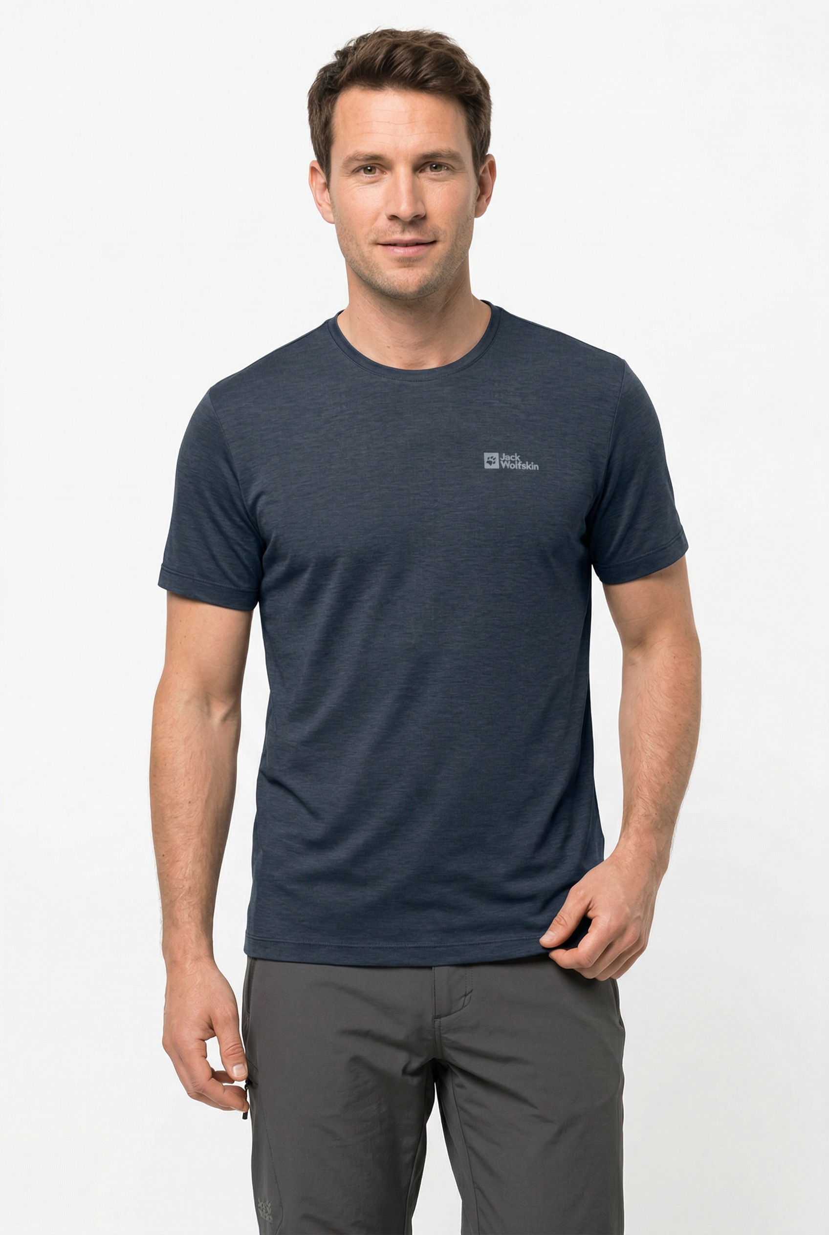 Image of Jack Wolfskin Funktionsshirt "VONNAN S/S T M" für warme Temperaturen, atmungsaktiv, feuchtigkeitsregulierend