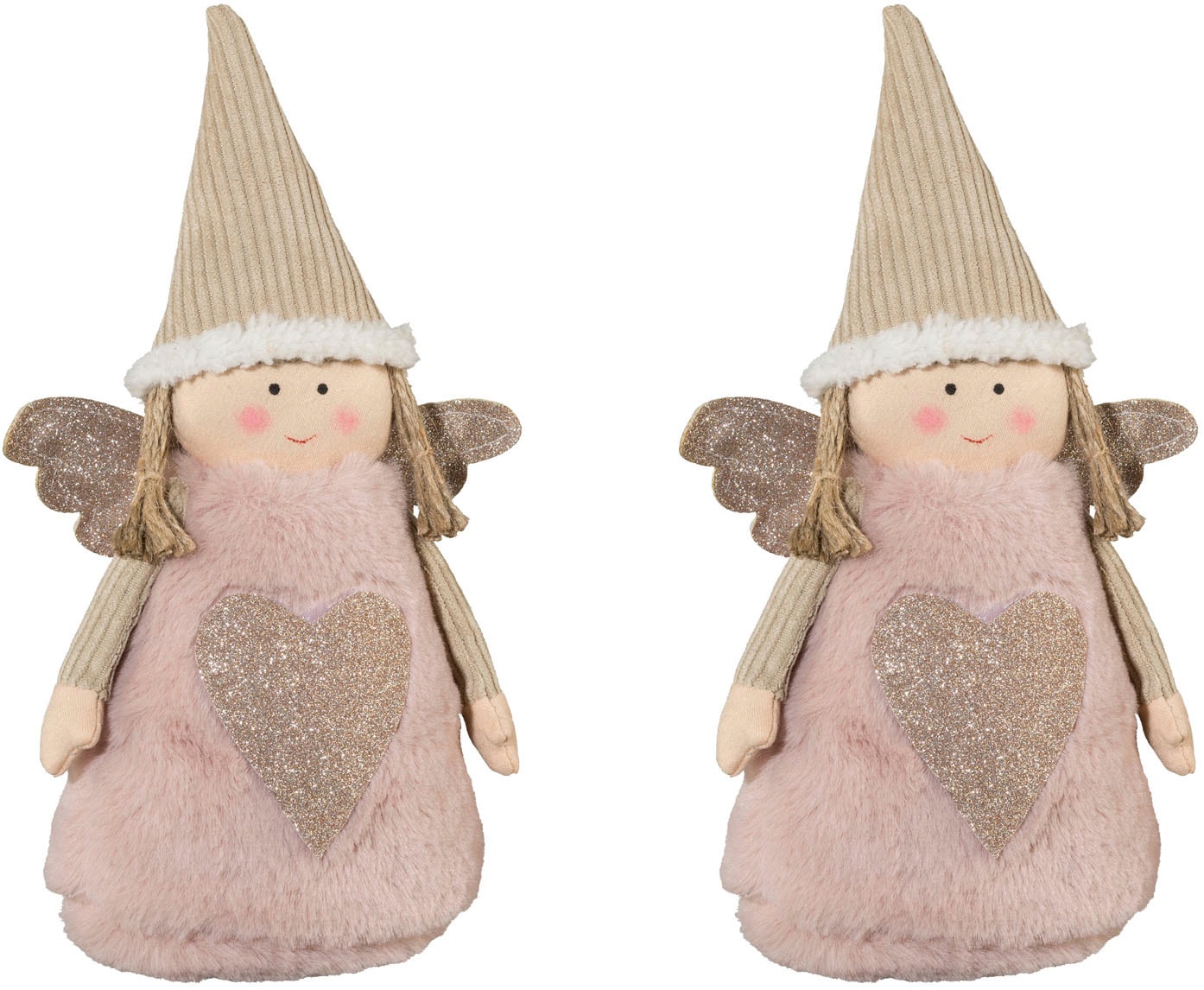 Image of Creativ home Engelfigur "Engel" mit Glitzer-Applikationen