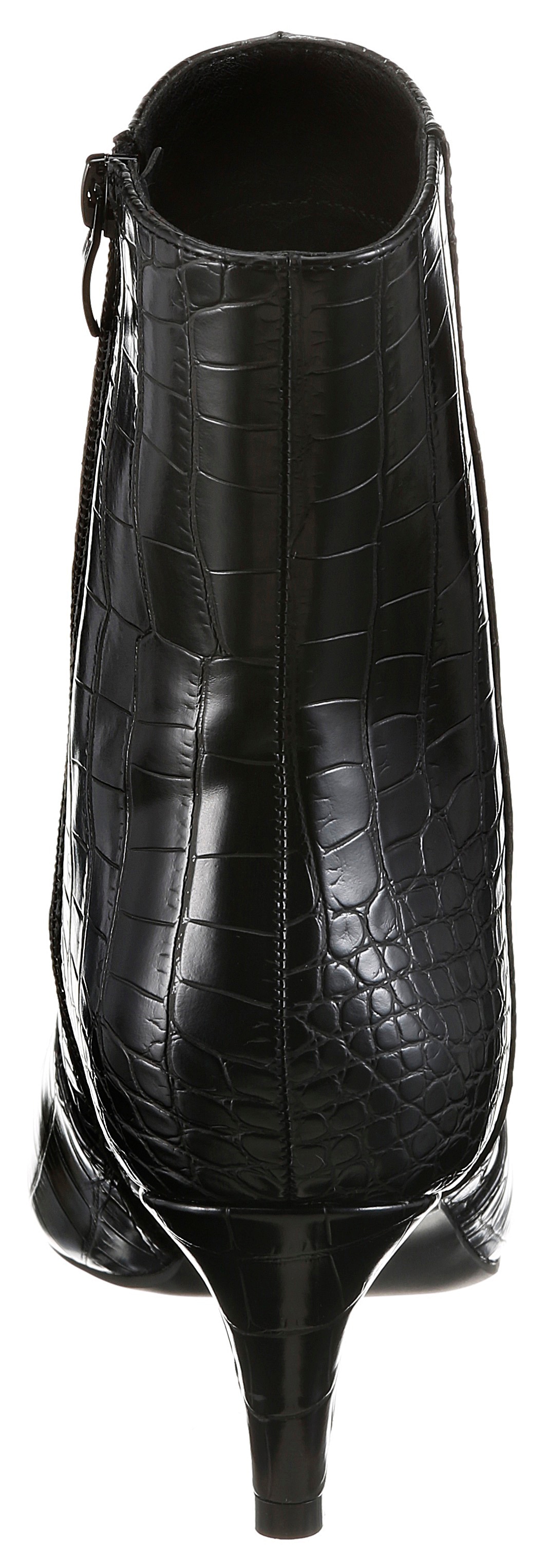 Aniston SHOES Stiefelette  Abendschuh, spitze Form, in Kroko-Optik - NEUE KOLLEKTION