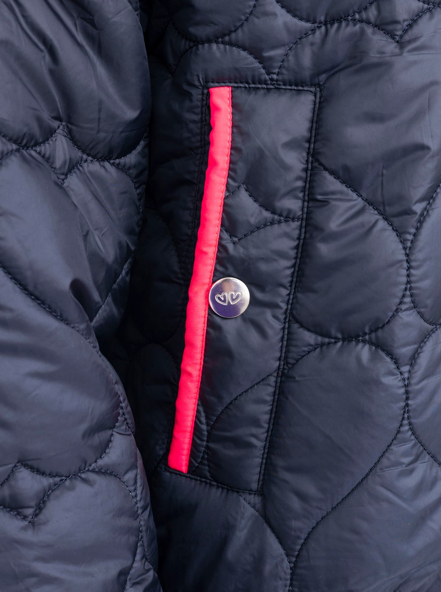 Zwillingsherz Veste bomber »"Be Happy"« ohne Kapuze modisch, Kontrastdetails, regular fit, langärmelig, mit Herzsticker