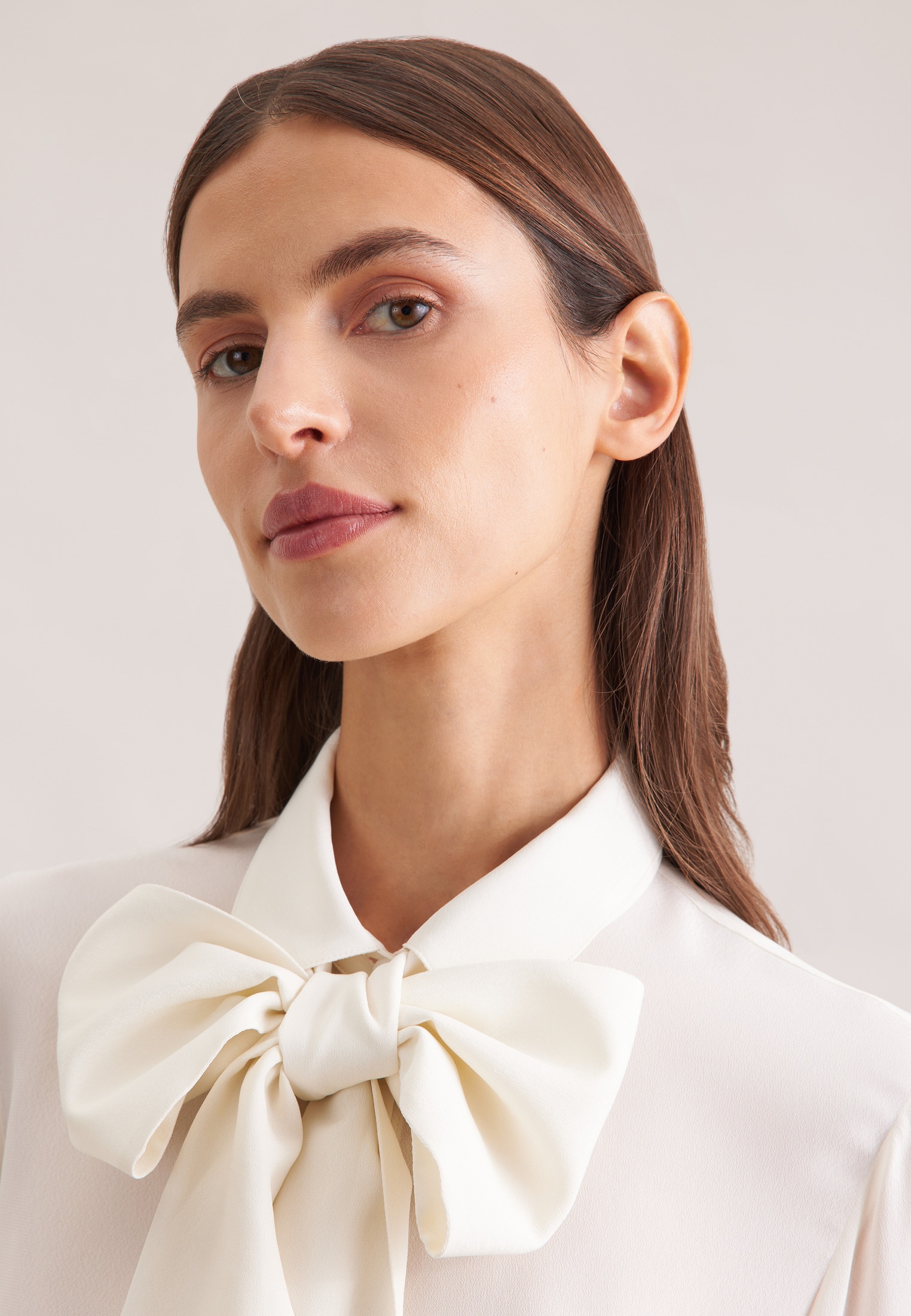 seidensticker Blouse classique 1/1 Binderkragen Uni