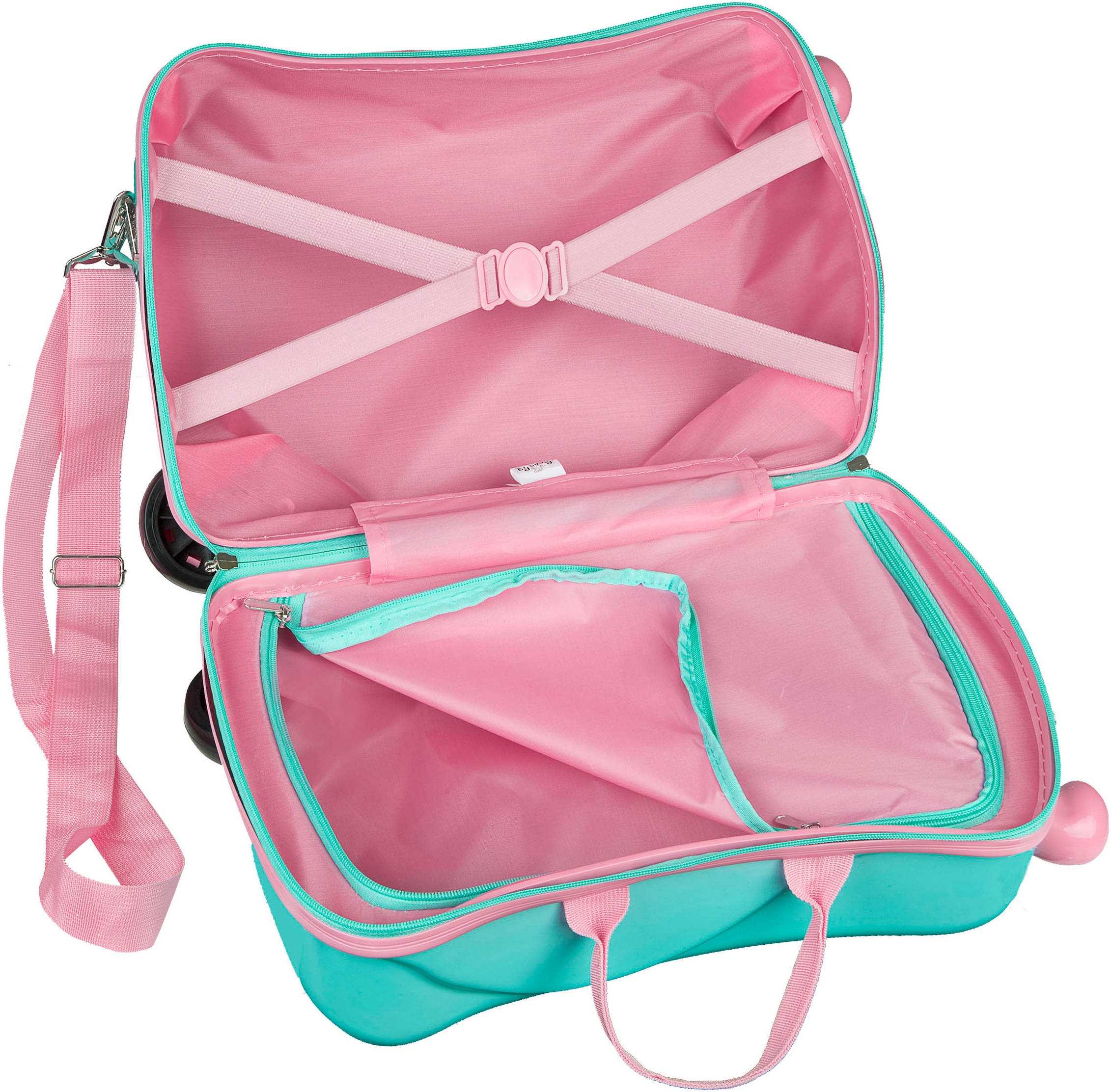 UNDERCOVER Kinderkoffer »Ride-on Trolley, Peppa Pig« 20 l 4 Rollen zum sitzen und ziehen