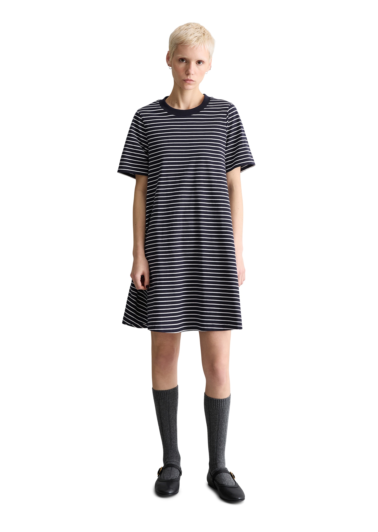 Marc O'Polo DENIM Robe en jersey évasé, en coton biologique doux