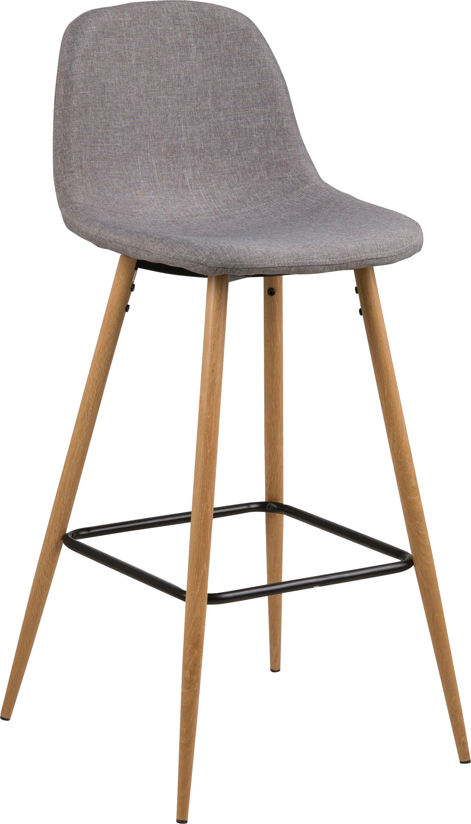 Image of andas Bistrostuhl »Willy«, Webstoff, Gestell aus Metall, Sitzpolsterung aus pflegeleichten Kunstleder, oder Webstoff, Sitzhöhe 73 cm bei Ackermann Versand Schweiz