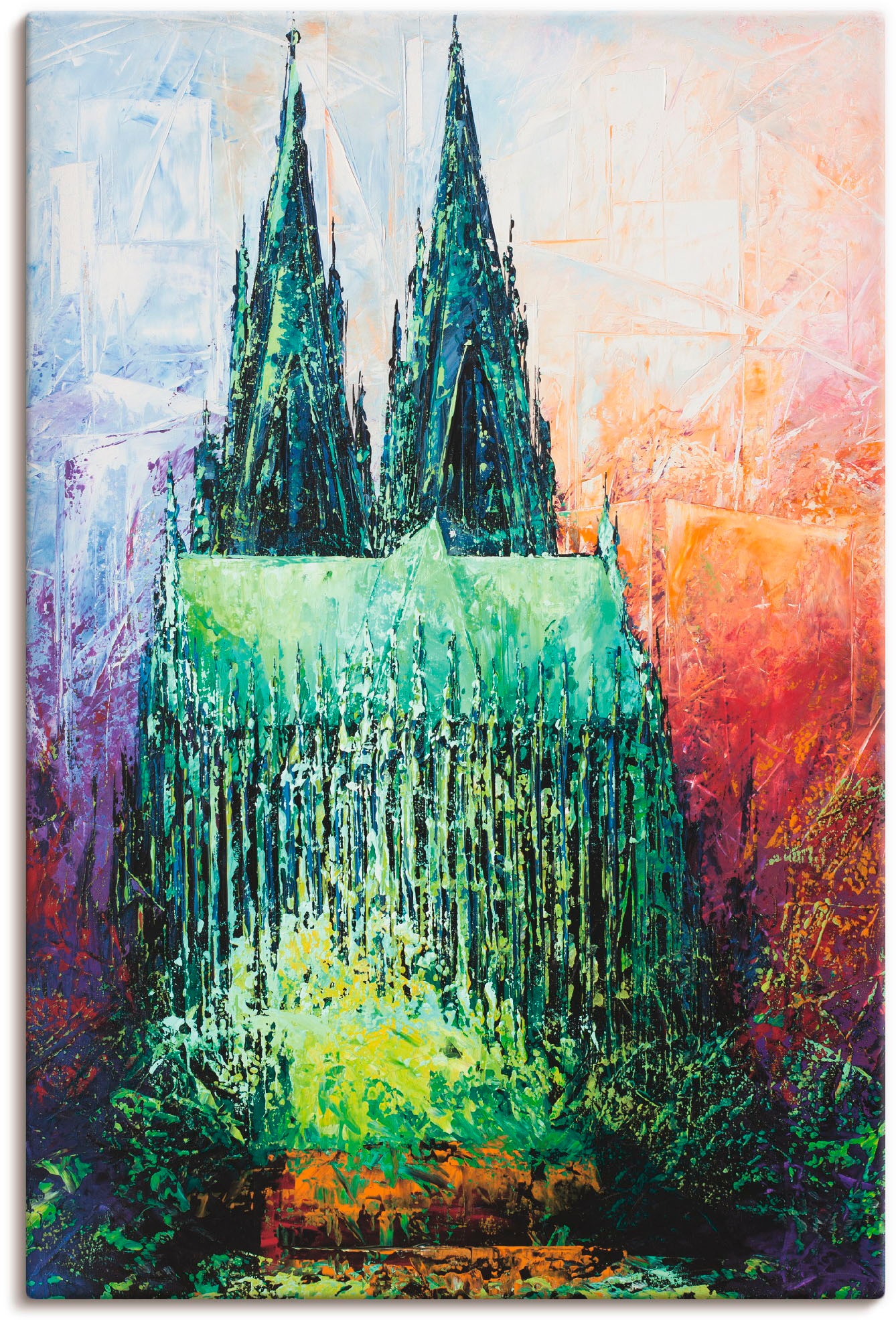 Image of Artland Wandbild »Kölner Dom 2«, Deutschland, (1 St.), in vielen Grössen & Produktarten - Alubild / Outdoorbild für den Aussenbereich, Leinwandbild, Poster, Wandaufkleber / Wandtattoo auch für Badezimmer geeignet bei Ackermann Versand Schweiz