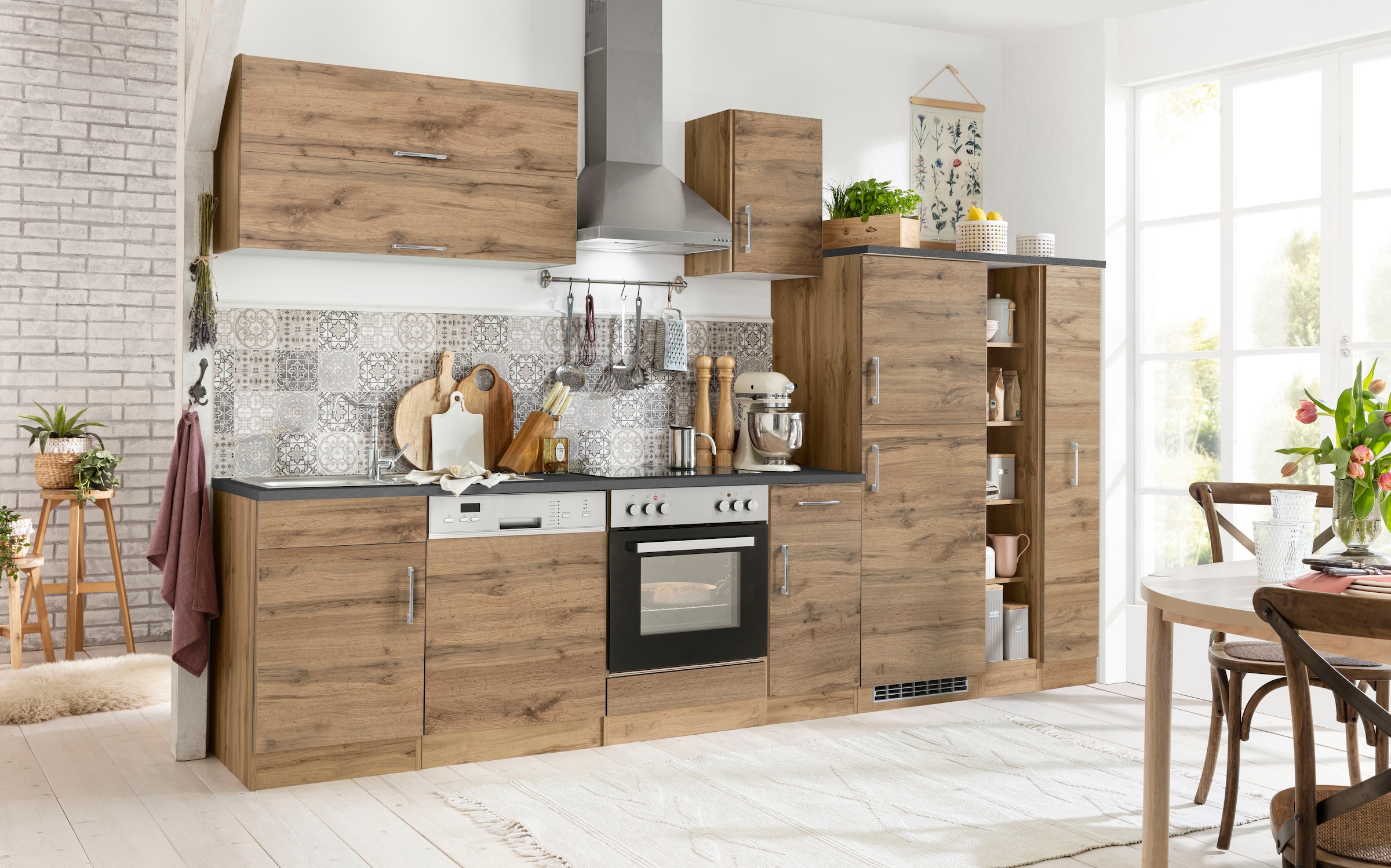 KOCHSTATION Kitchenette »KS-Colmar« sans appareils électriques, largeur 330 cm