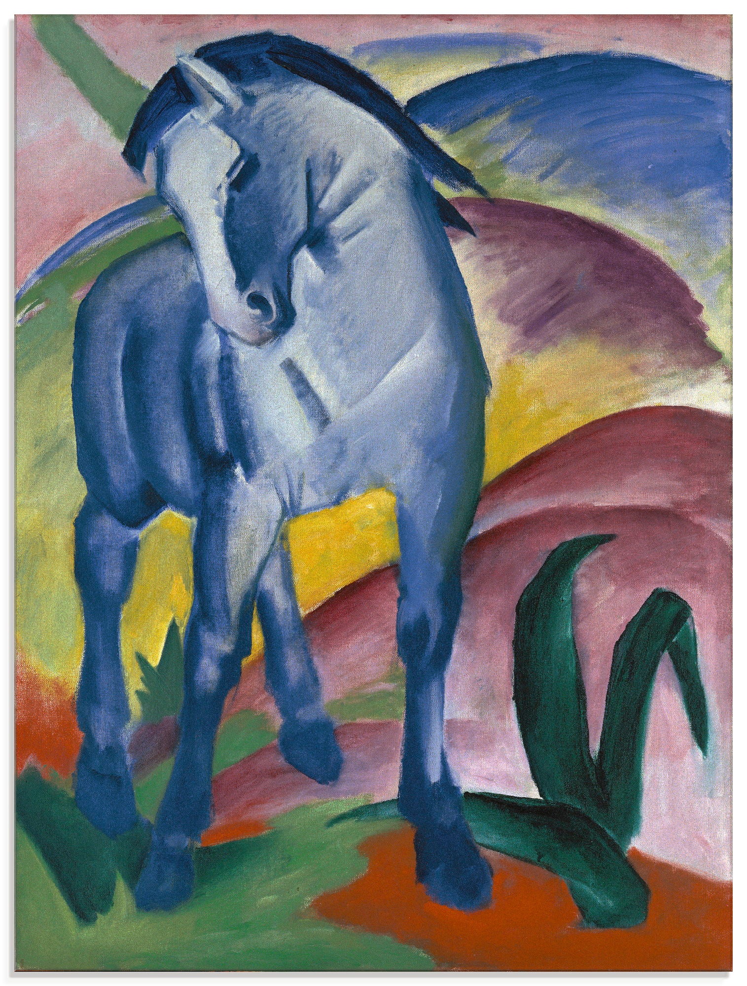 Image of Artland Glasbild »Blaues Pferd I. 1911.«, Haustiere, (1 St.) bei Ackermann Versand Schweiz