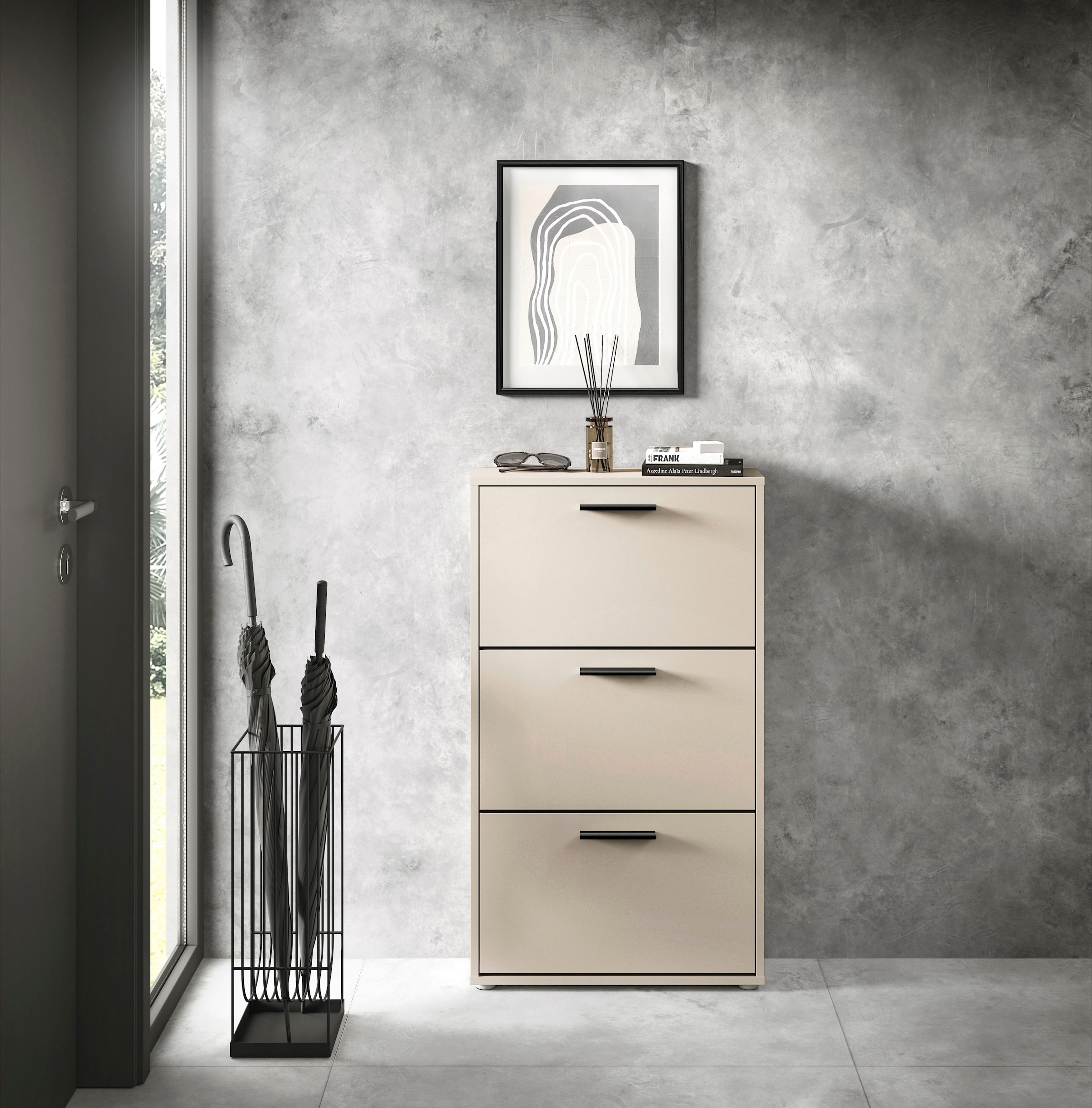Image of HBZ Schuhkipper "Sam Schuhkipper, Schuhschrank BxHxT 59x103x17 cm" 1 Stk. tlg. Breite 59cm, FSC-Mix Credit