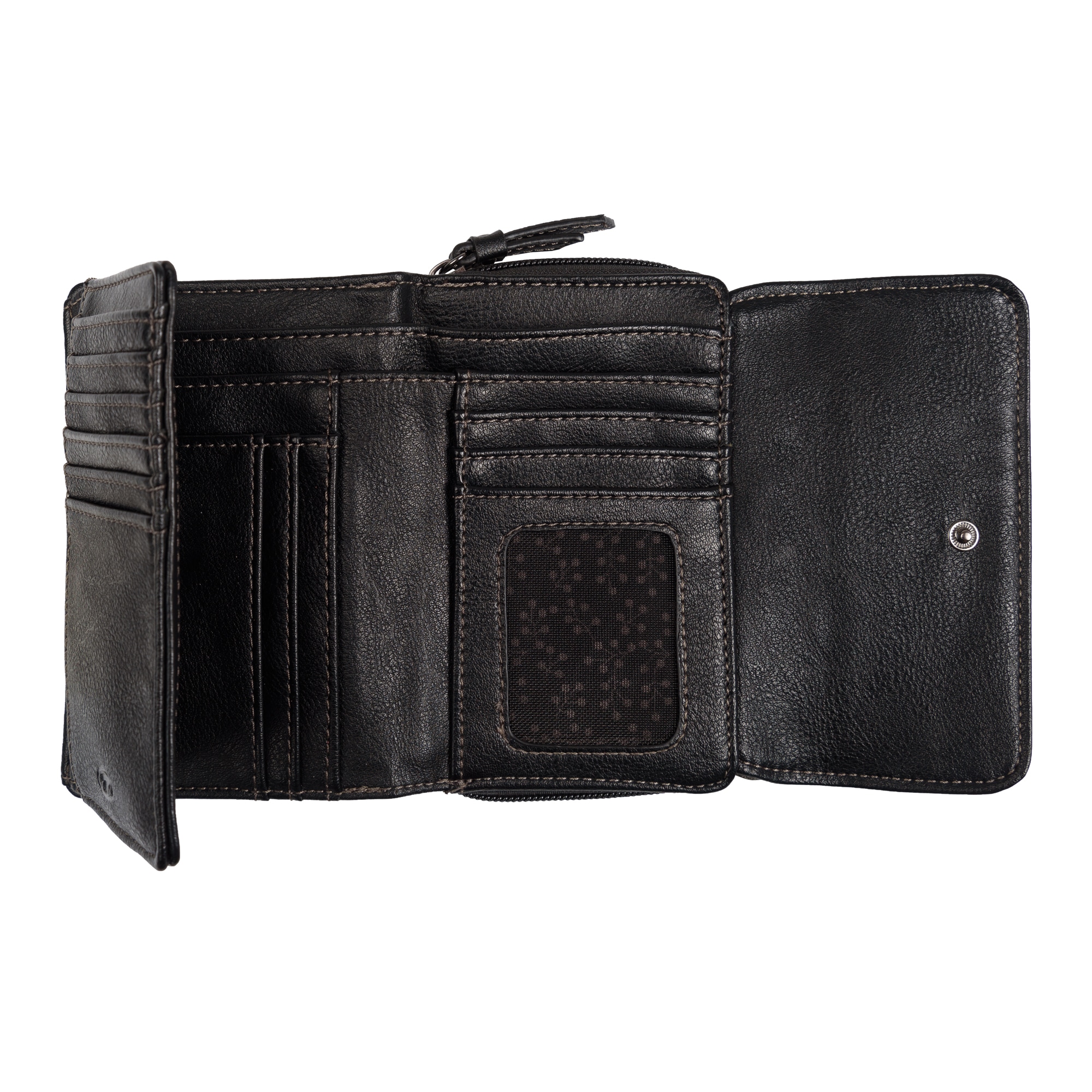 TOM TAILOR Porte-monnaie »Elin« harmonischer Materialmix mit leicht kontrastfarbener Steppung