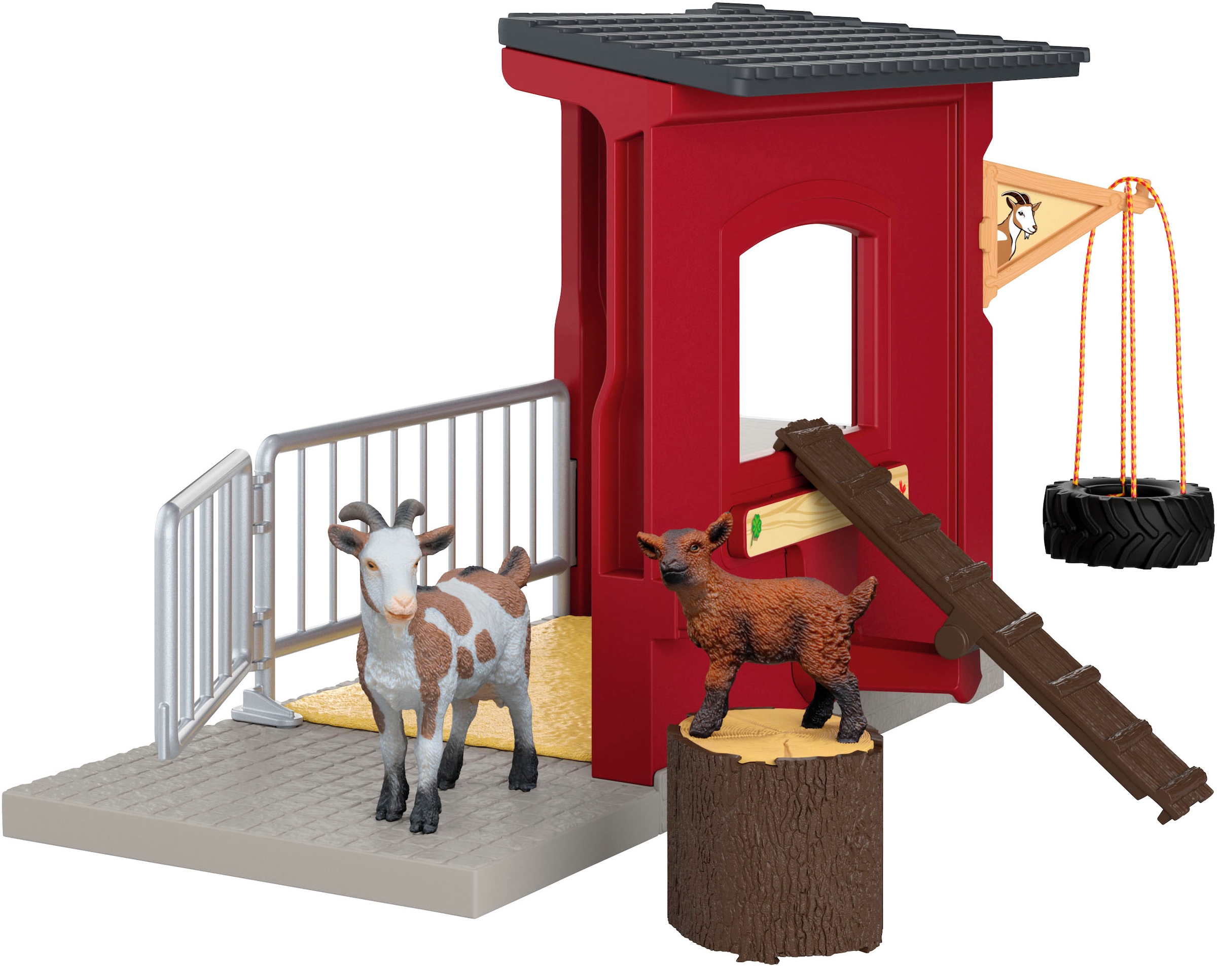 Schleich® Monde de jeu »FARM WORLD, Ziegenstall  (42726)«