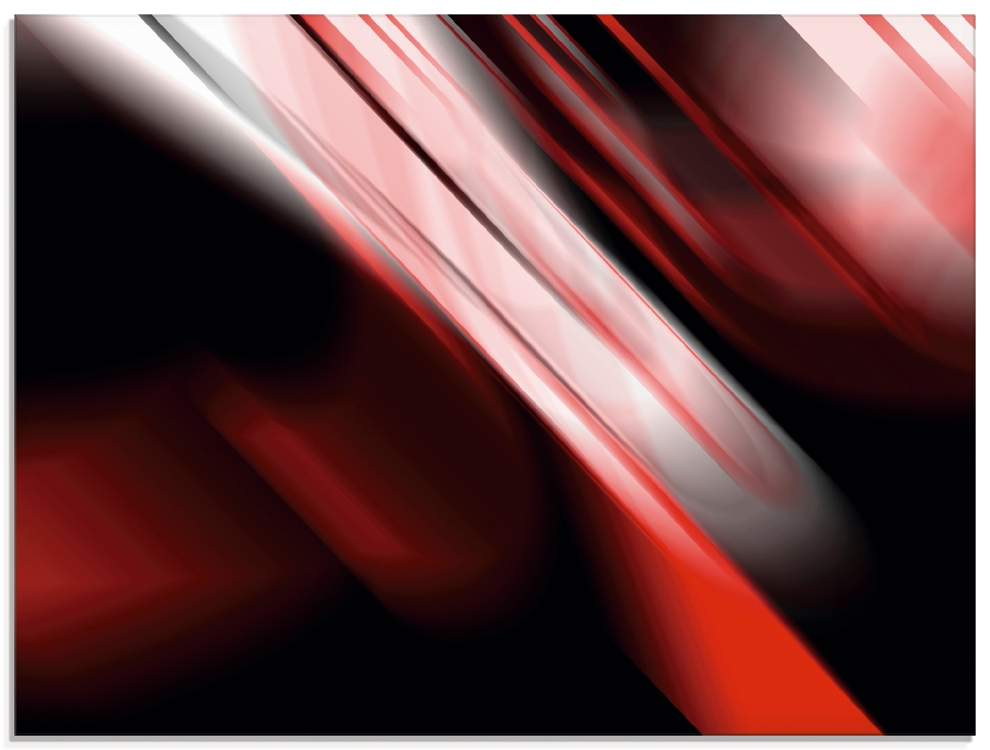 Image of Artland Glasbild »Design Rot«, Gegenstandslos, (1 St.) bei Ackermann Versand Schweiz