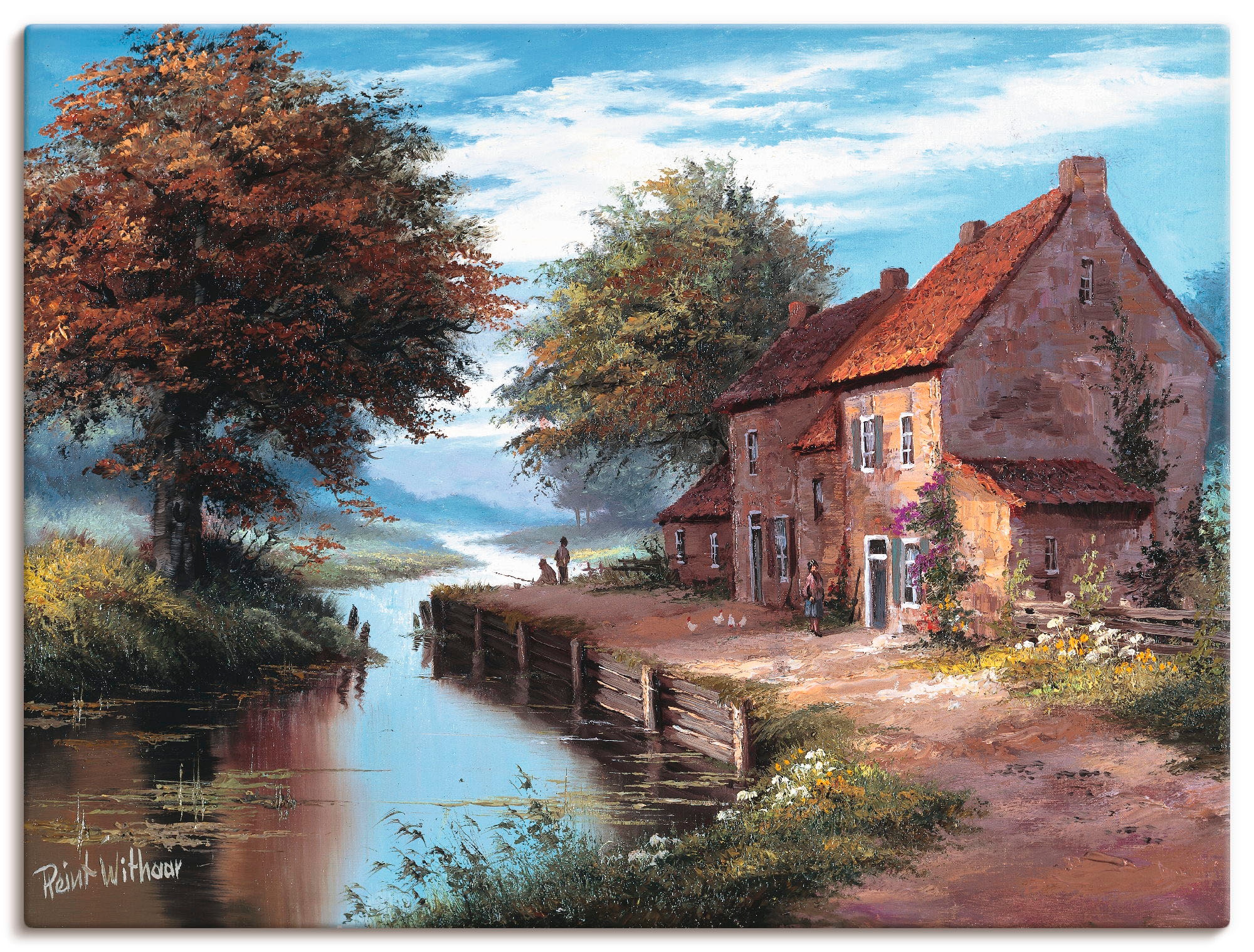 Image of Artland Wandbild "Früher Morgen" Gewässer 1 Stk. tlg. als Leinwandbild, Poster in verschied. Grössen