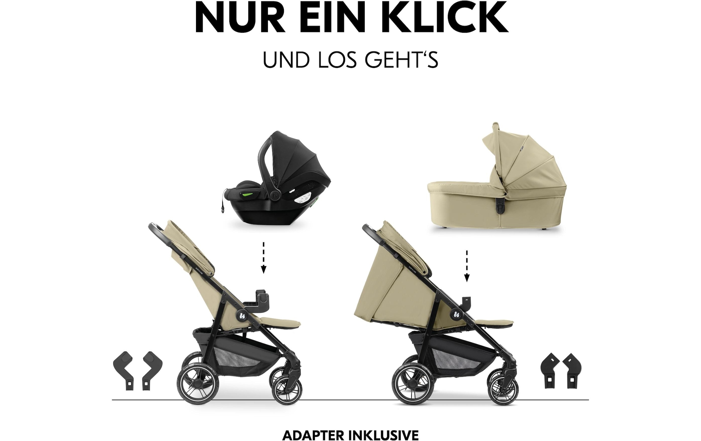 Hauck Poussette combinée »Shop N Care Trio Set« 22 kilos