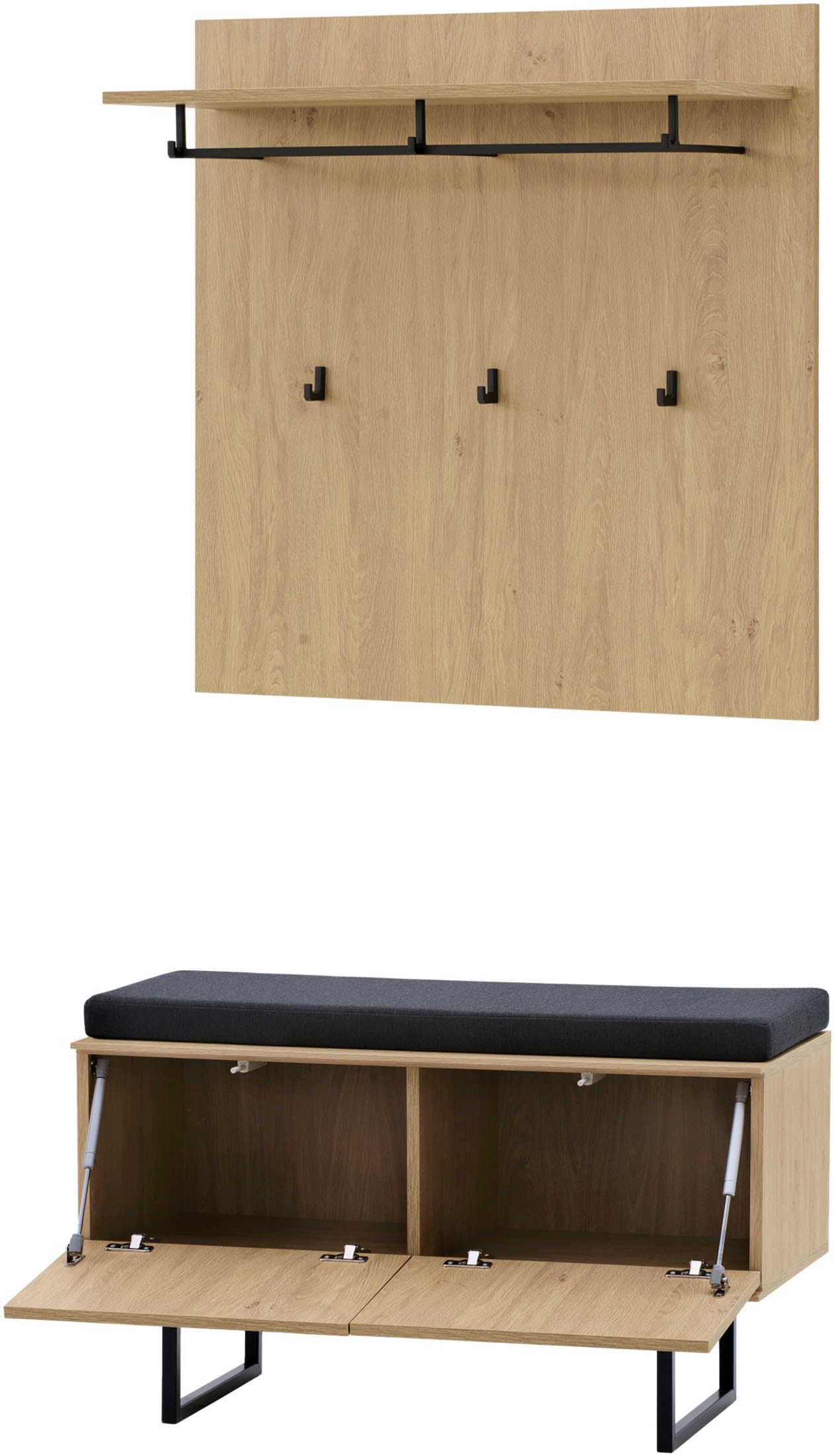 Image of Home affaire Garderoben-Set "Lund, moderne Garderobe, Komplettset mit viel Stauraum" Set, 2 Stk. tlg.