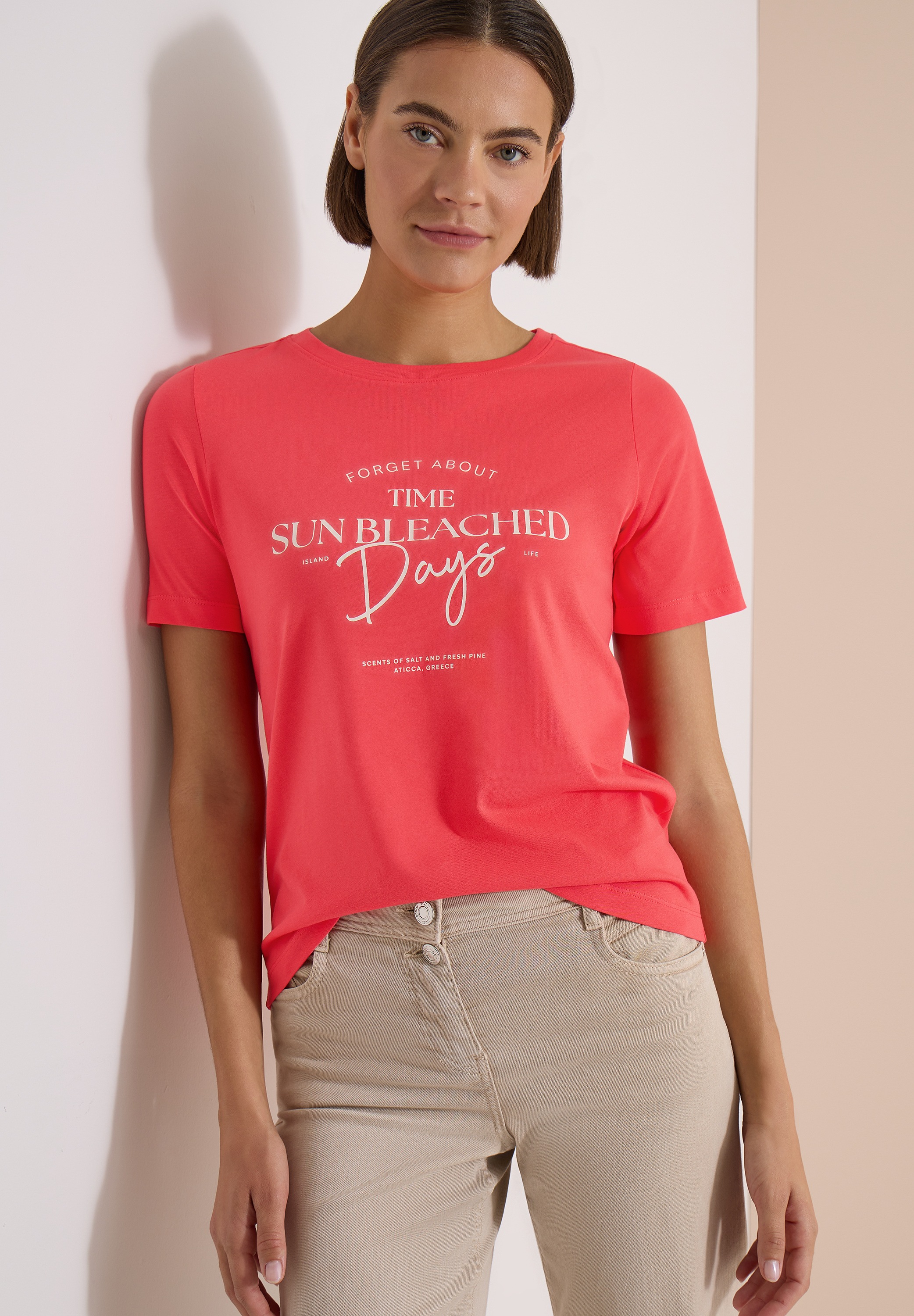 Image of Cecil Print-Shirt "Style Lea" Sommershirt, Rundhals, Baumwolle, bedruckt