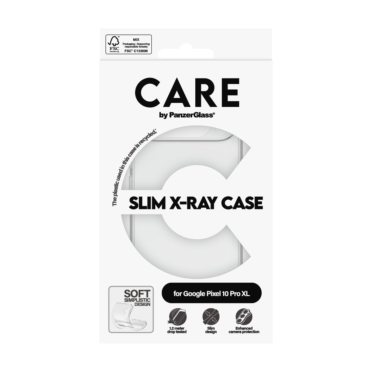 CARE by PanzerGlass Housse pour téléphone portable »Slim X-Ray Case für Google Pixel 10 Pro XL« Backcover, Schutzhülle, Handyschutzhülle, Case, Schutzcase, stossfest