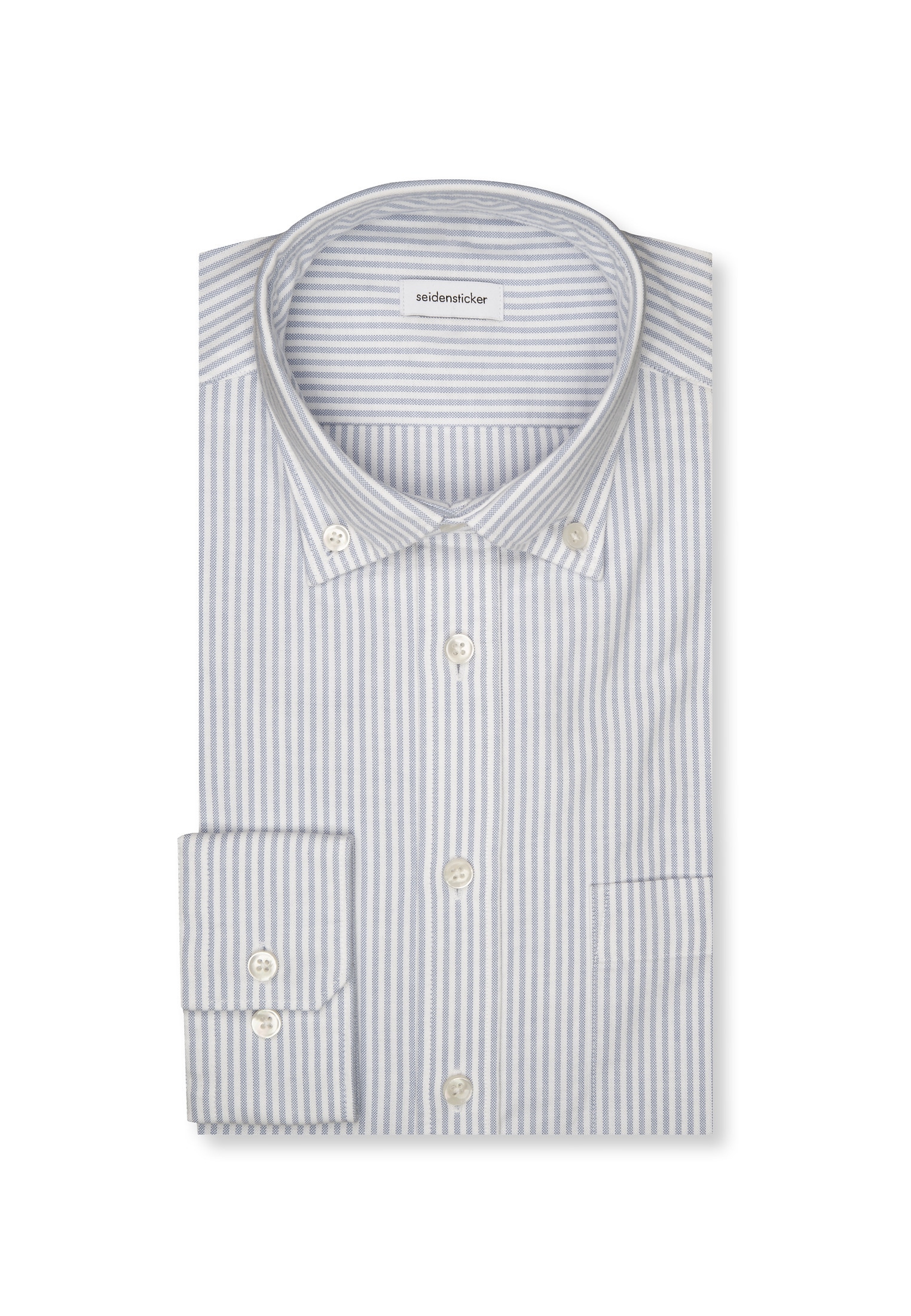 seidensticker Chemise d'affaires Slim 1/1 Button-Down-Kragen Gestreift