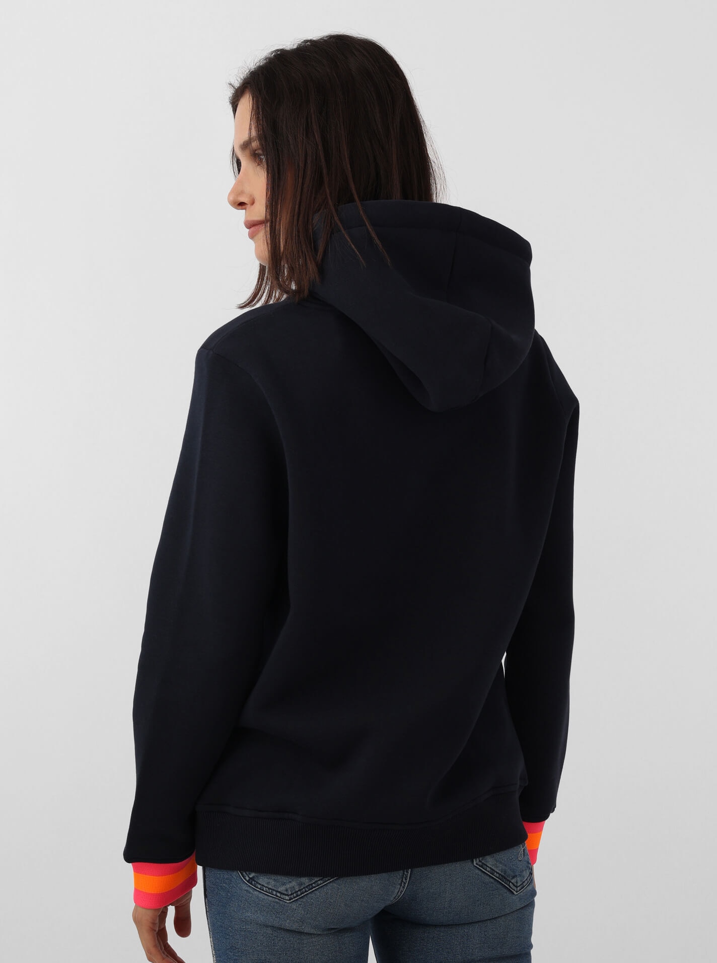 Zwillingsherz Hoodie »"Rahel"«, Mit Kontrastbündchen und Fronttasche