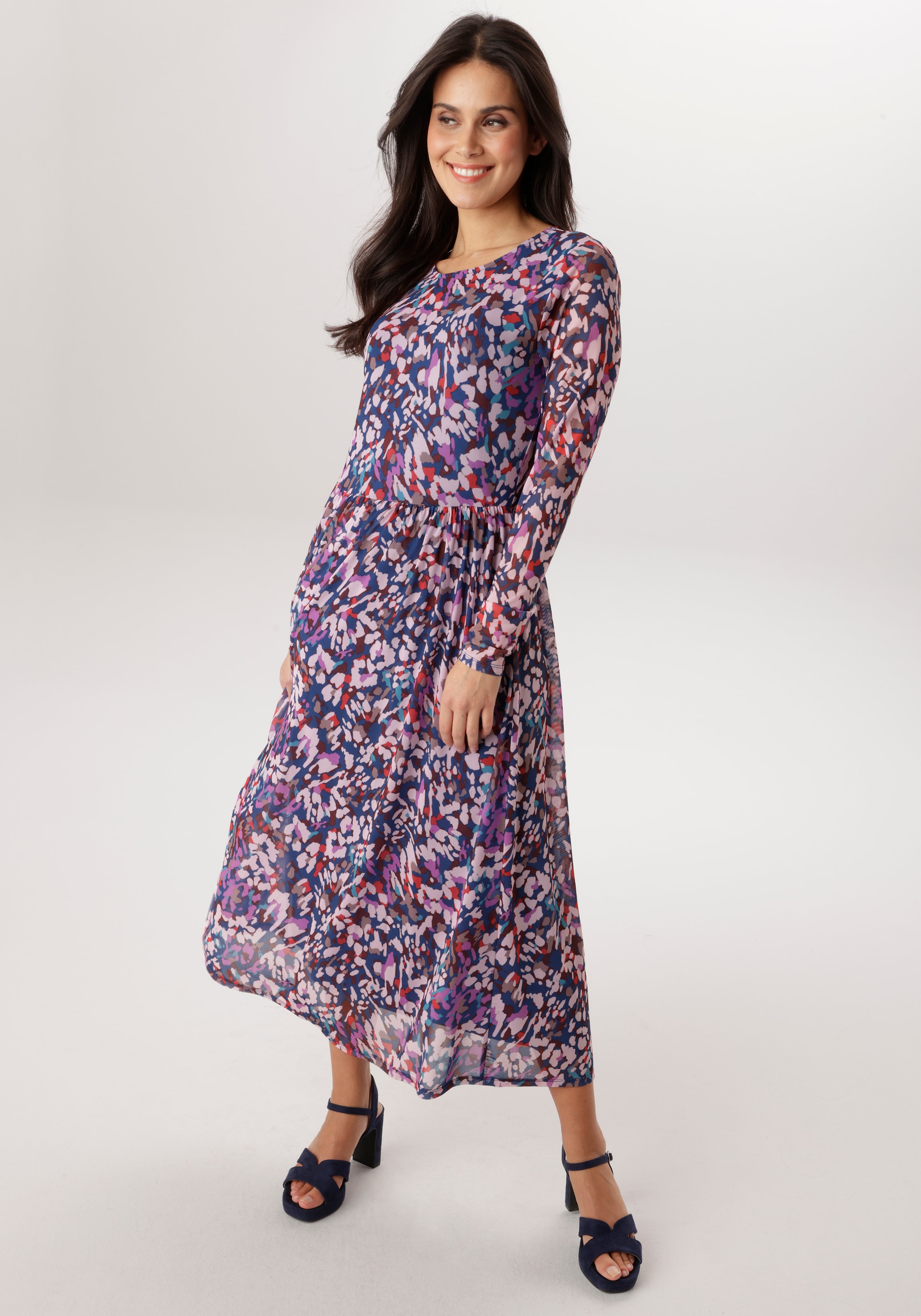 Aniston SELECTED Robe midi im ausdruckstarkem Druckdessin - NEUE KOLLEKTION