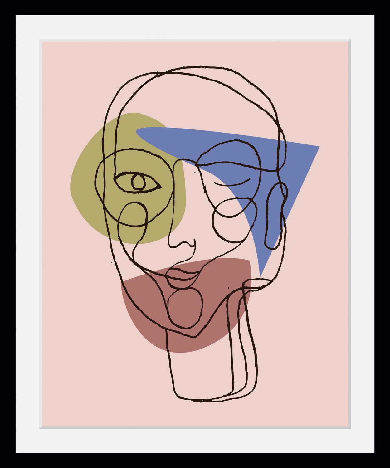 queence Image »Pastella« 1 cuis tlg. HD Premium Poster-Druck inkl. Holzrahmen