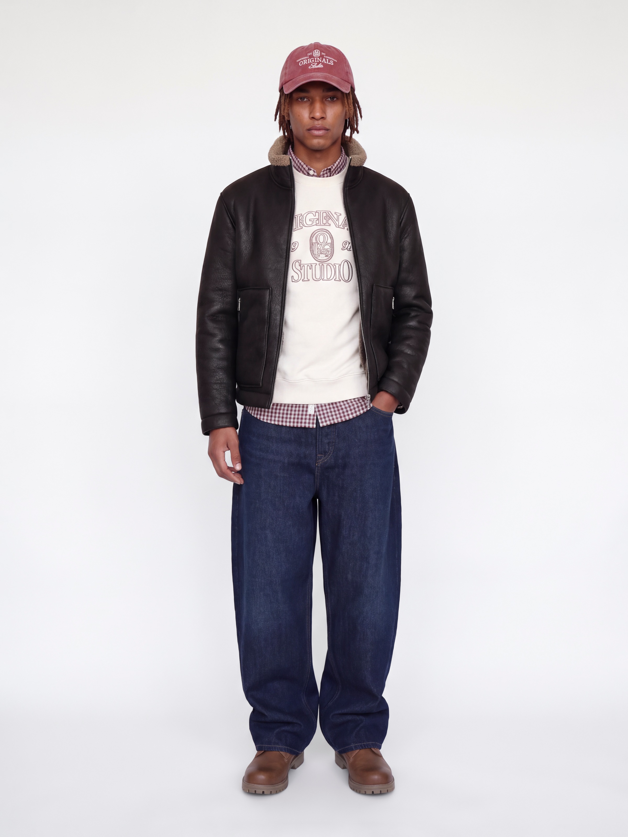 Jack & Jones Pilotenjacke »JORSALAMANCO FLIGHT JACKET SN« Polyester, Innenkragen mit Teddy Material