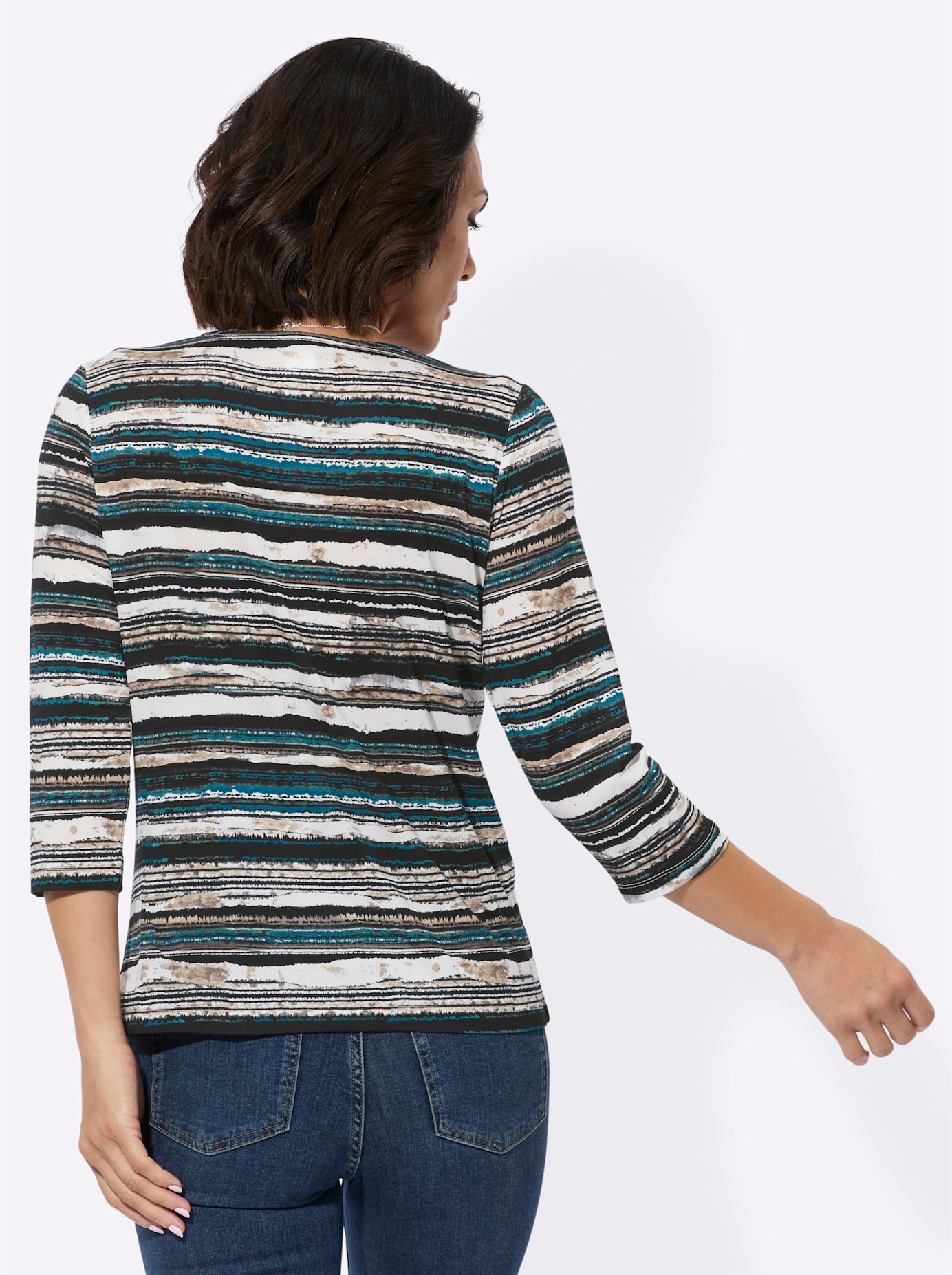 Casual Looks 3/4-Arm-Shirt »Rundhals-Shirt«, (1 tlg.)