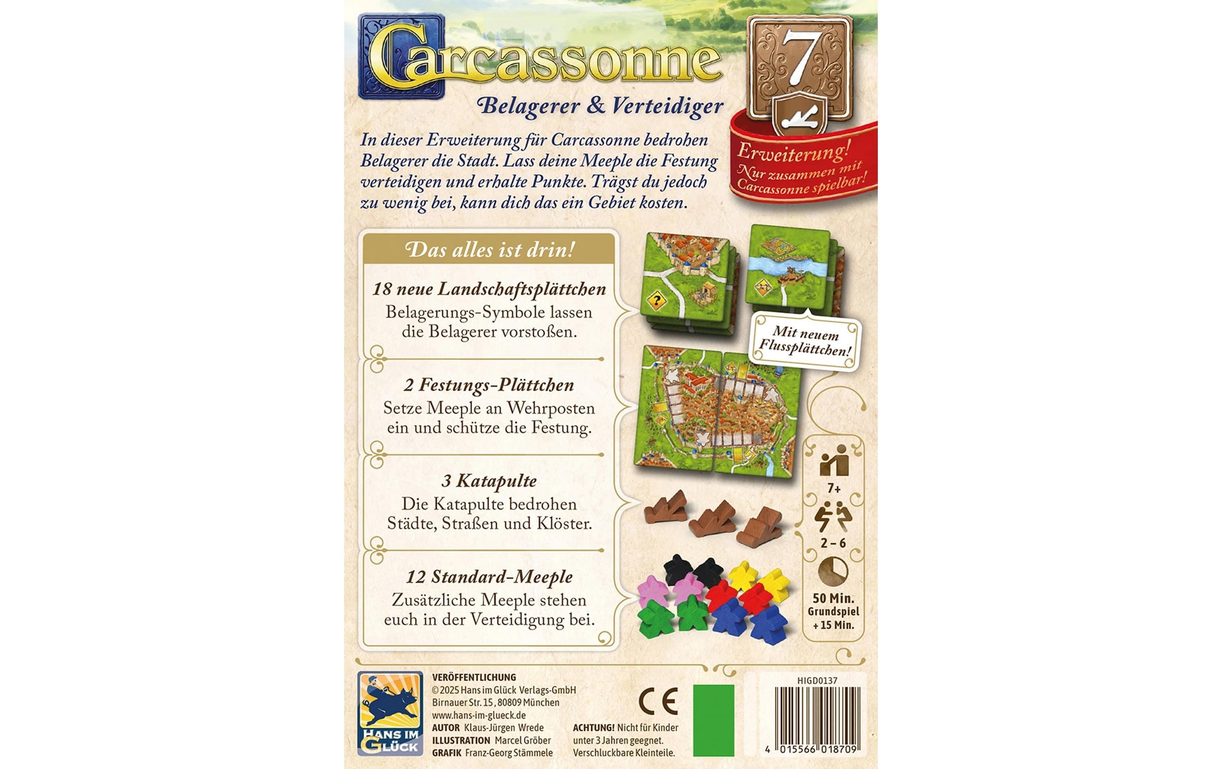 Hans im Glück Spiel »Carcassonne Belagerer und Verteidiger (d)«