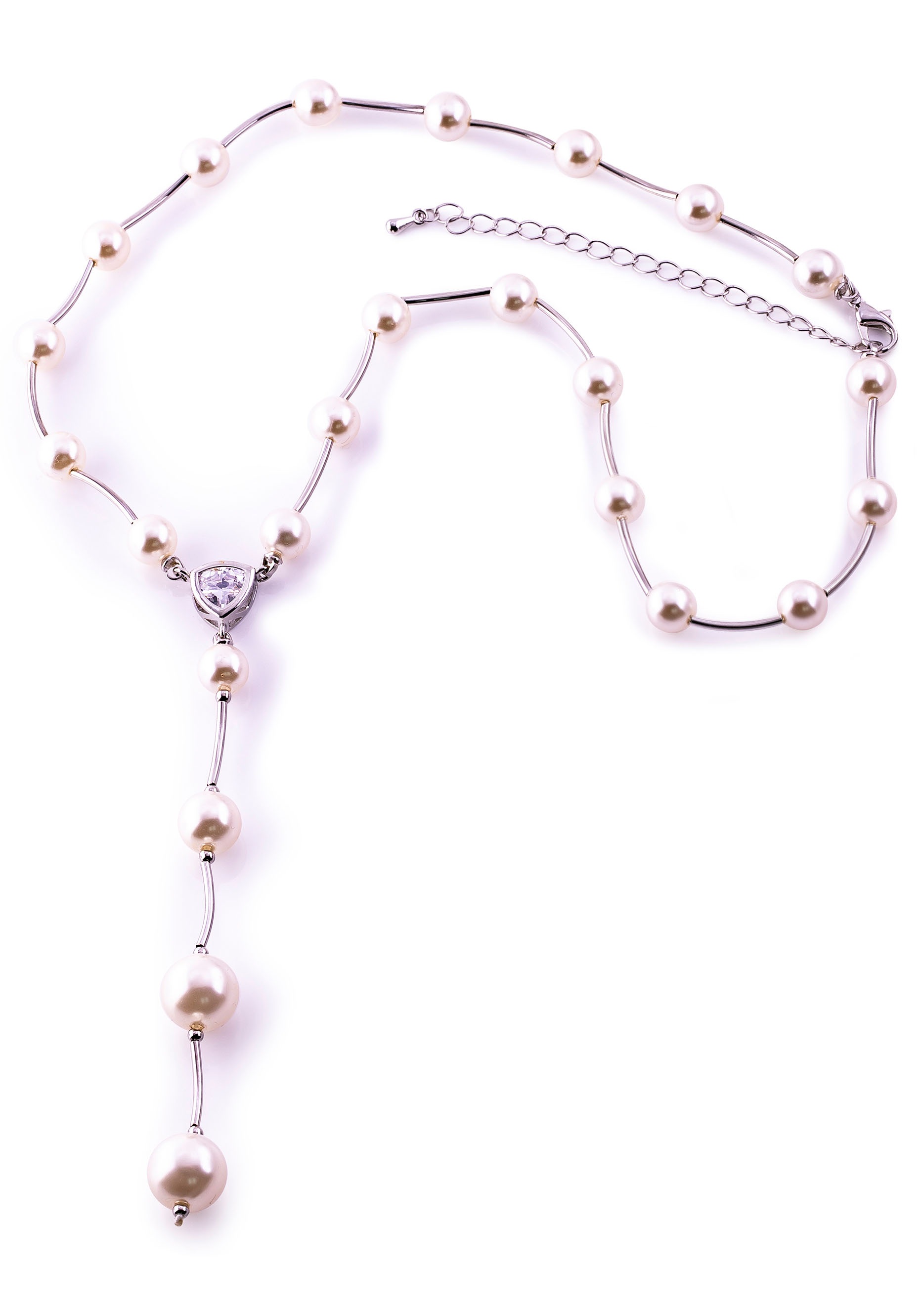 Image of J.Jayz Collier »Y-Perlkette«, mit Glassteinen und -perlen bei Ackermann Versand Schweiz