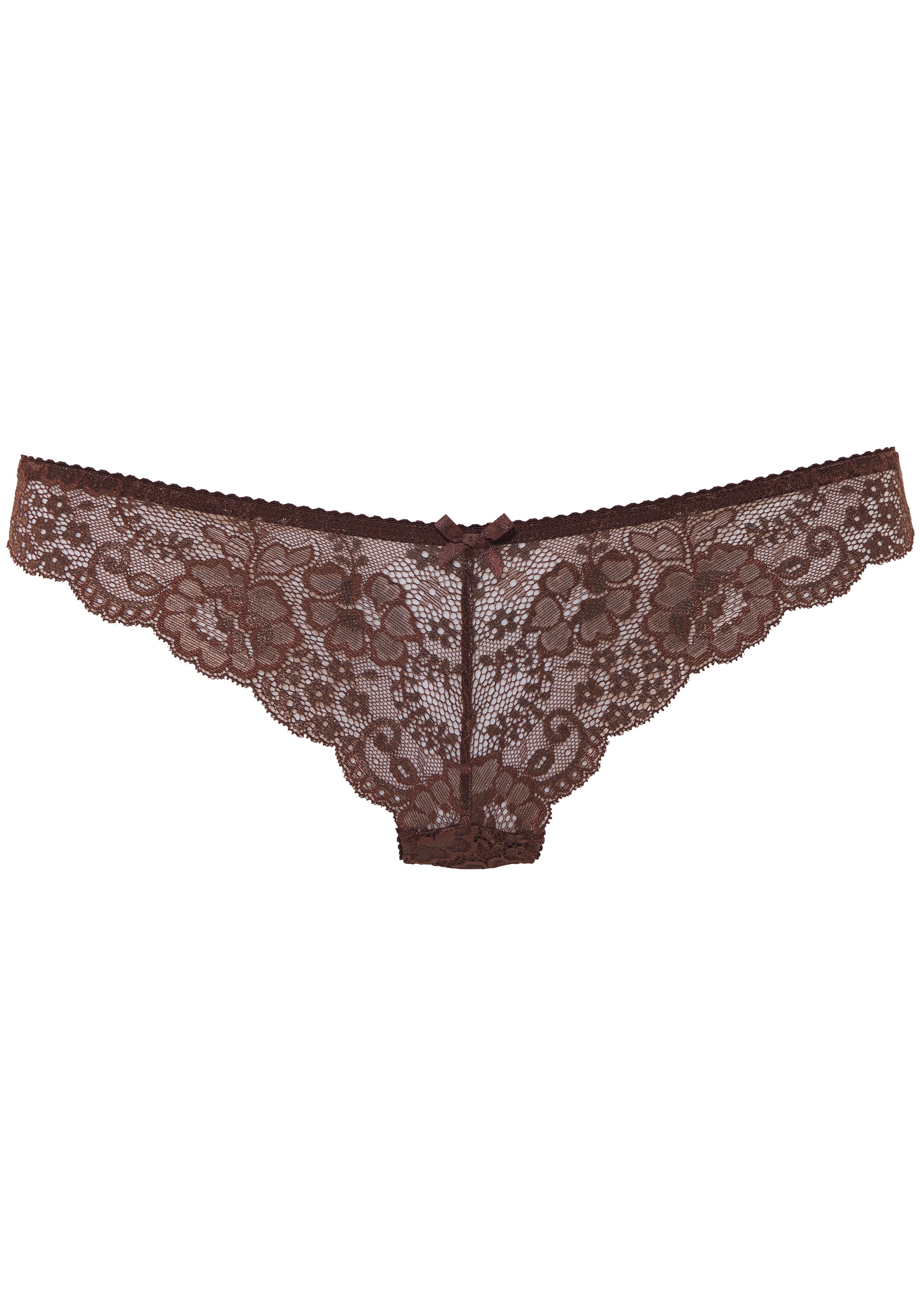 LASCANA String aus schöner Vollspitze und Schleife