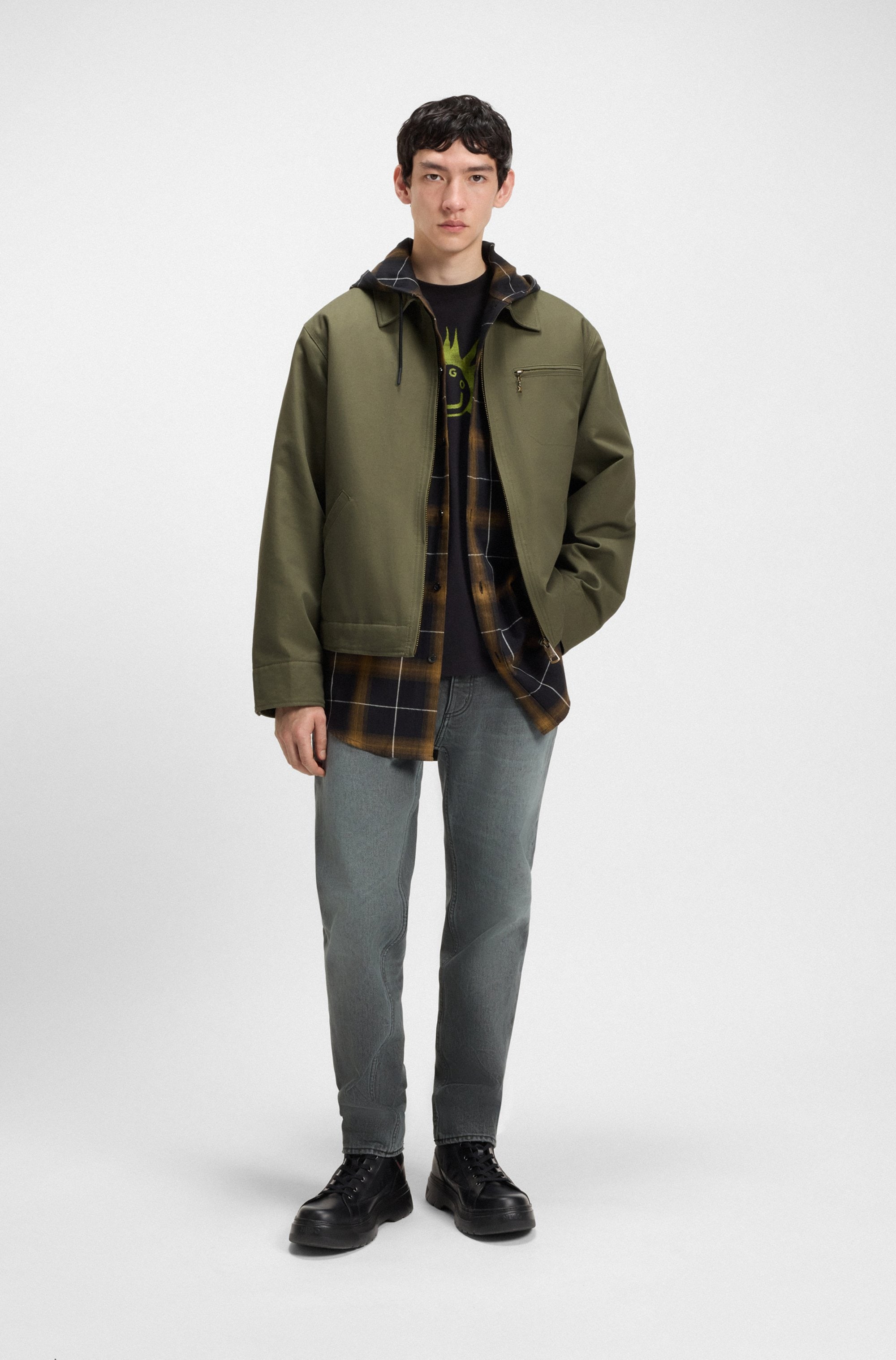 HUGO Blue Canvasjacke »Blake«, leicht wattiert, regular fit