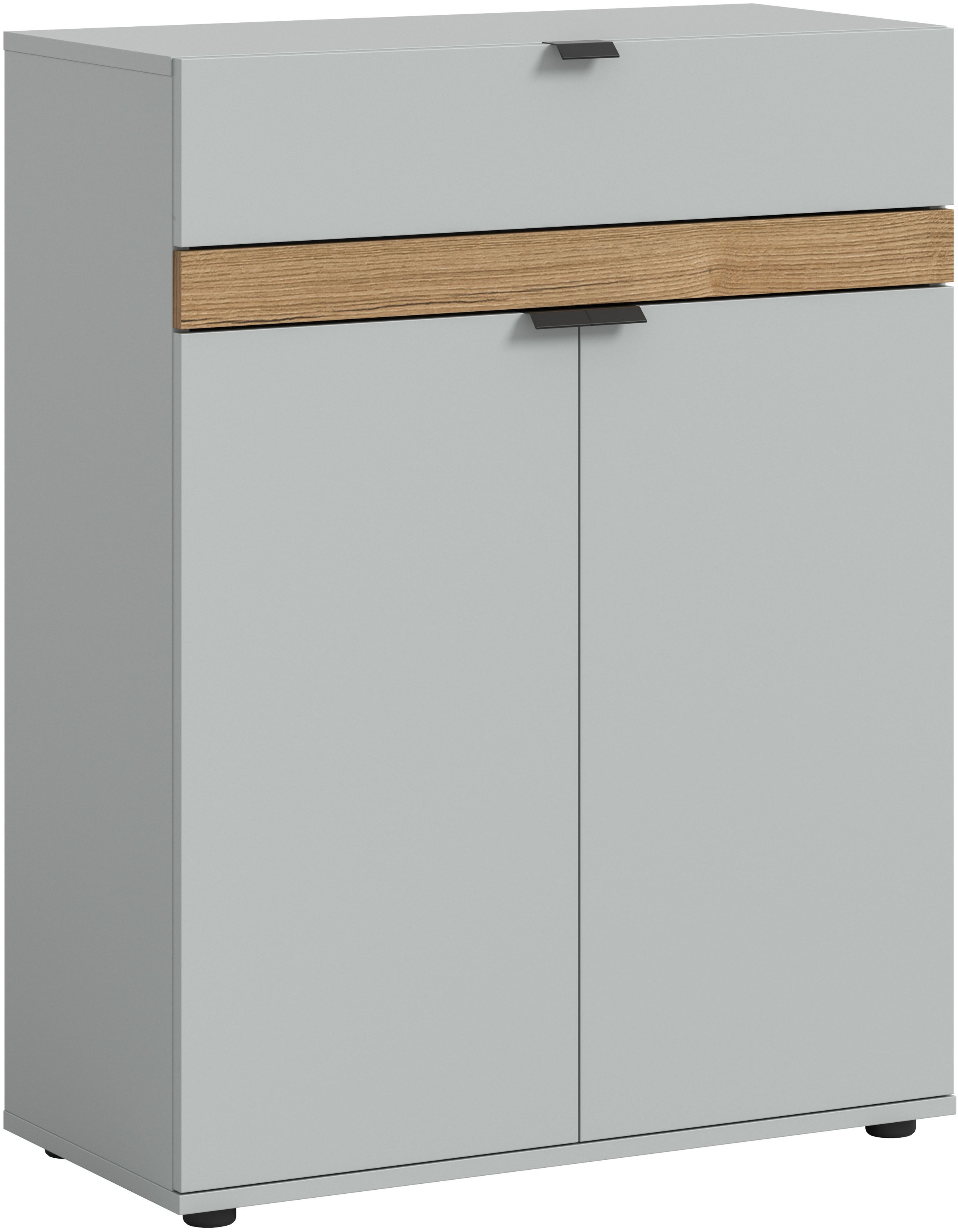 Image of Home affaire Garderobenschrank 1 Stk. tlg. Oran, Schuhkommode, Schublade, Evoke Oak NB, 3 Fächer