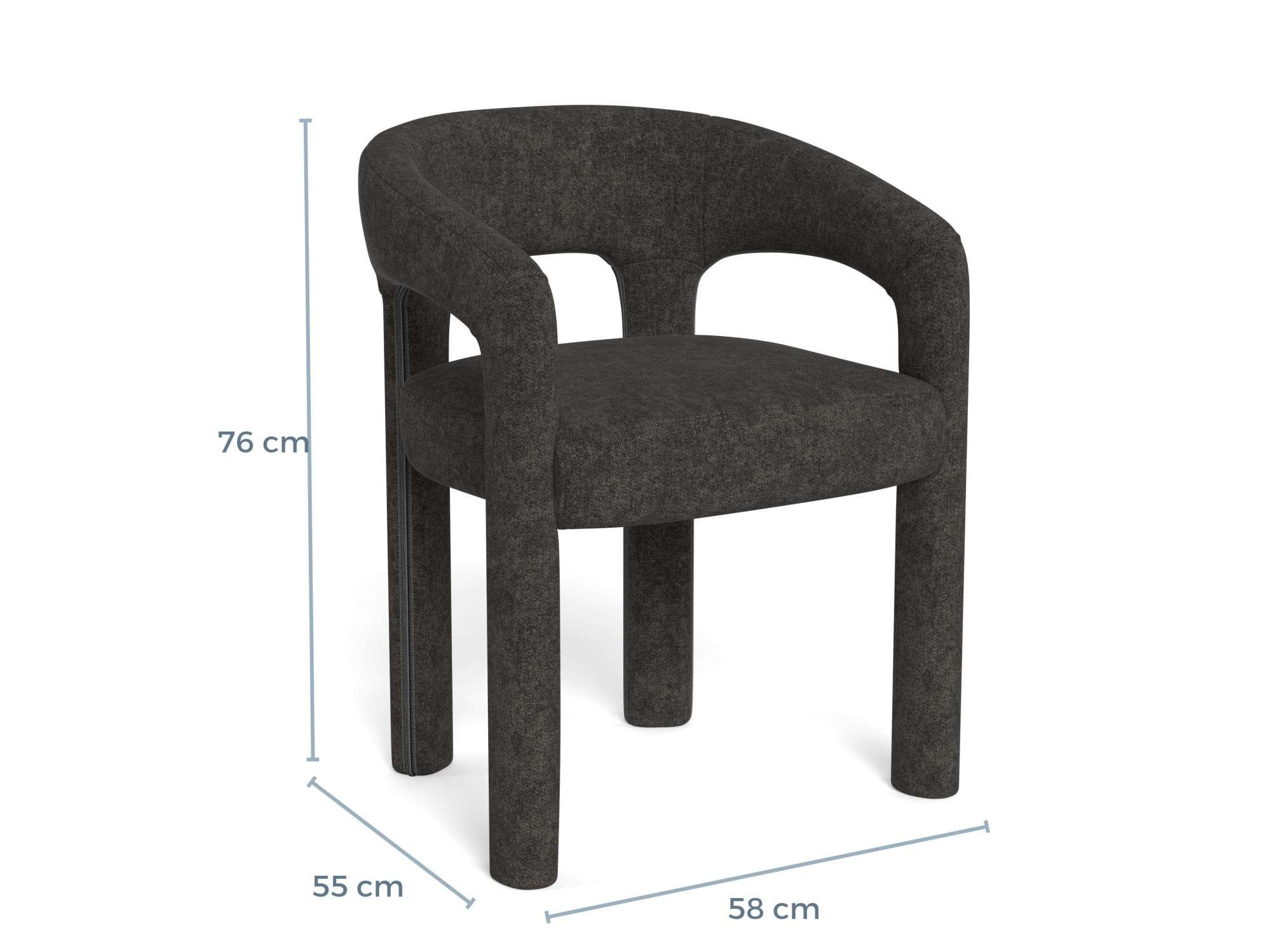 ACTONA GROUP Chaise de salle à manger »Cole, Polsterstuhl« () chaise avec accoudoirs