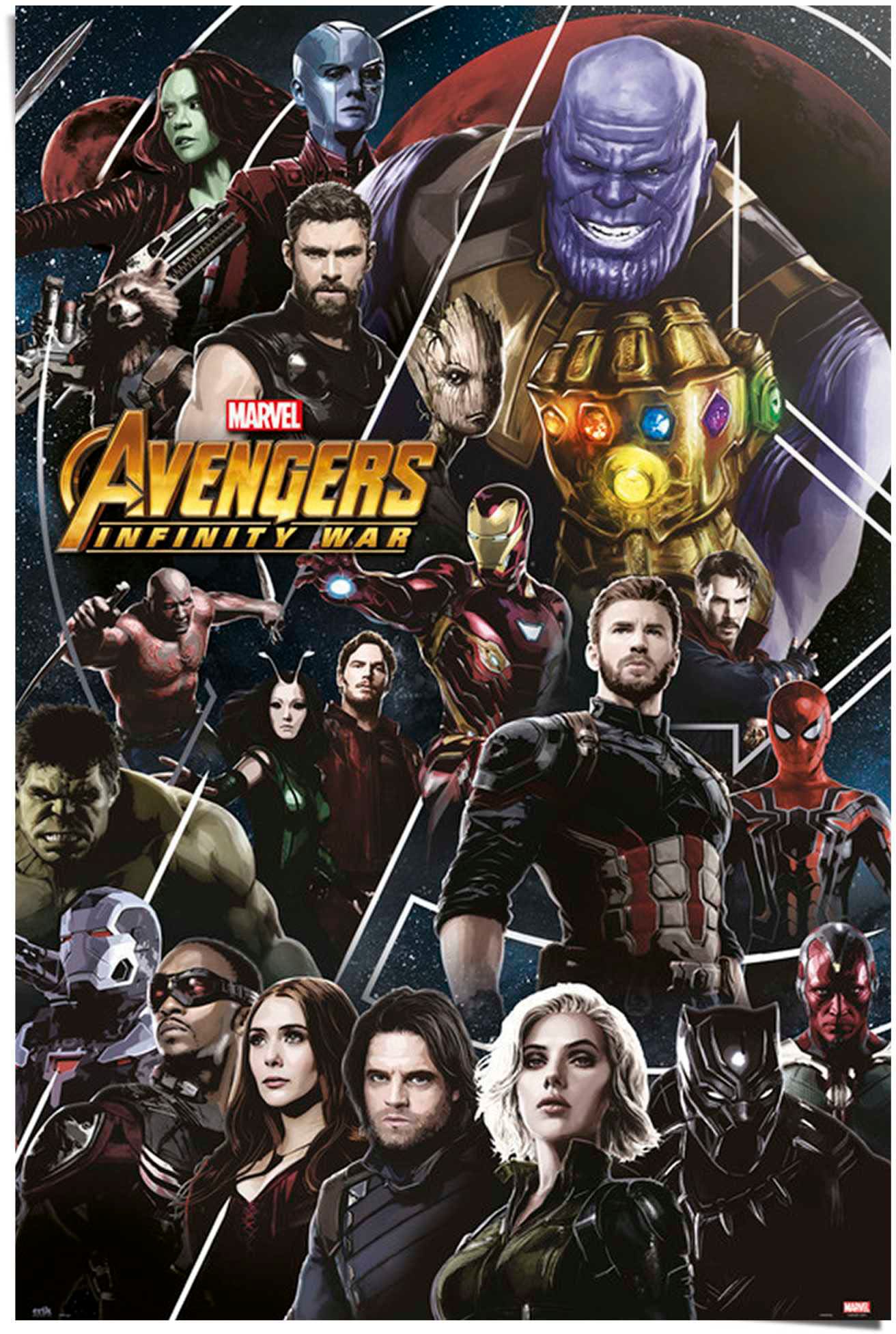 Image of Reinders Poster "Marvel Avengers - Infinity War"