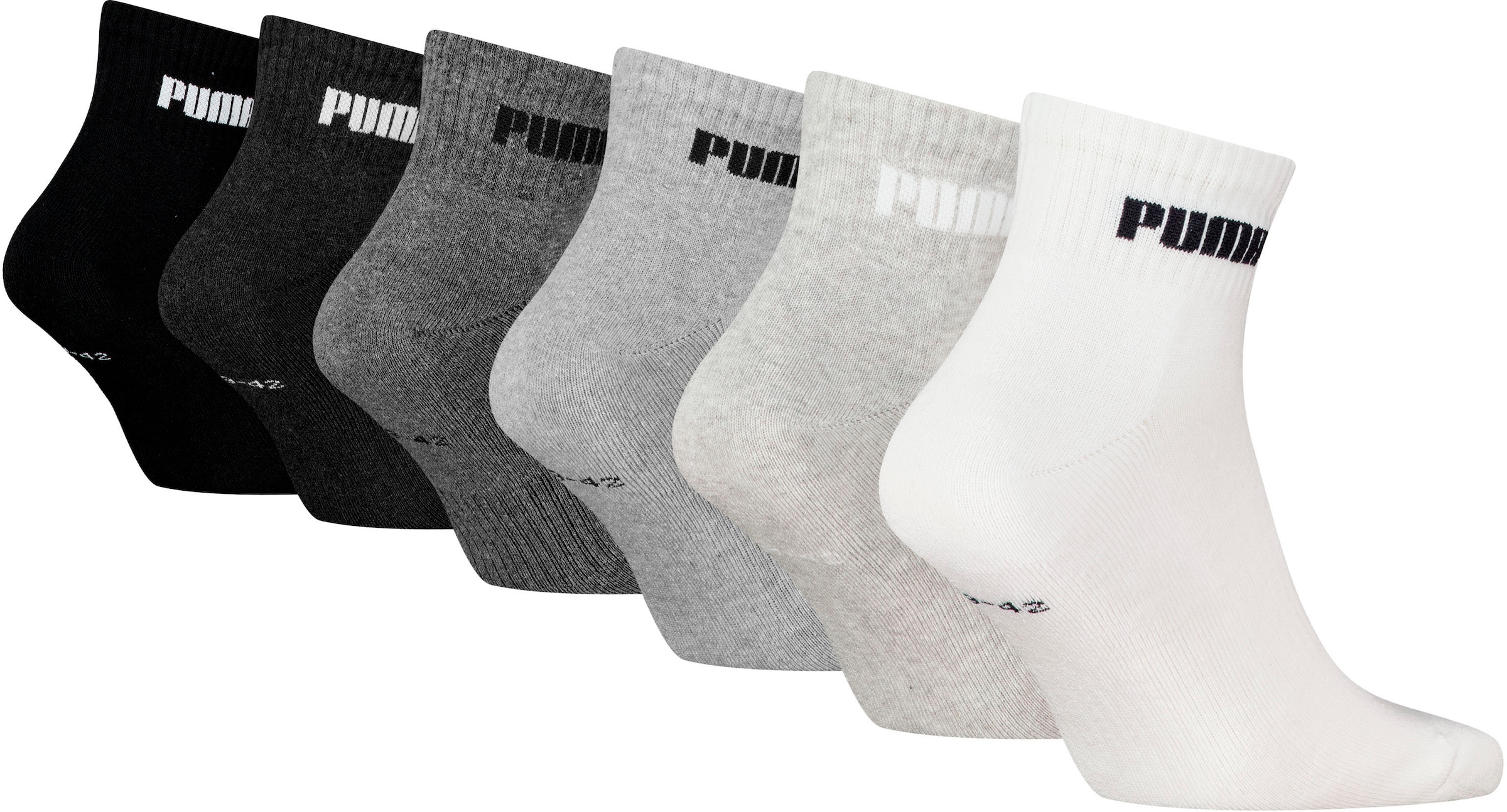 PUMA Sneakersocken, (6 Paar), mit Logostickerei