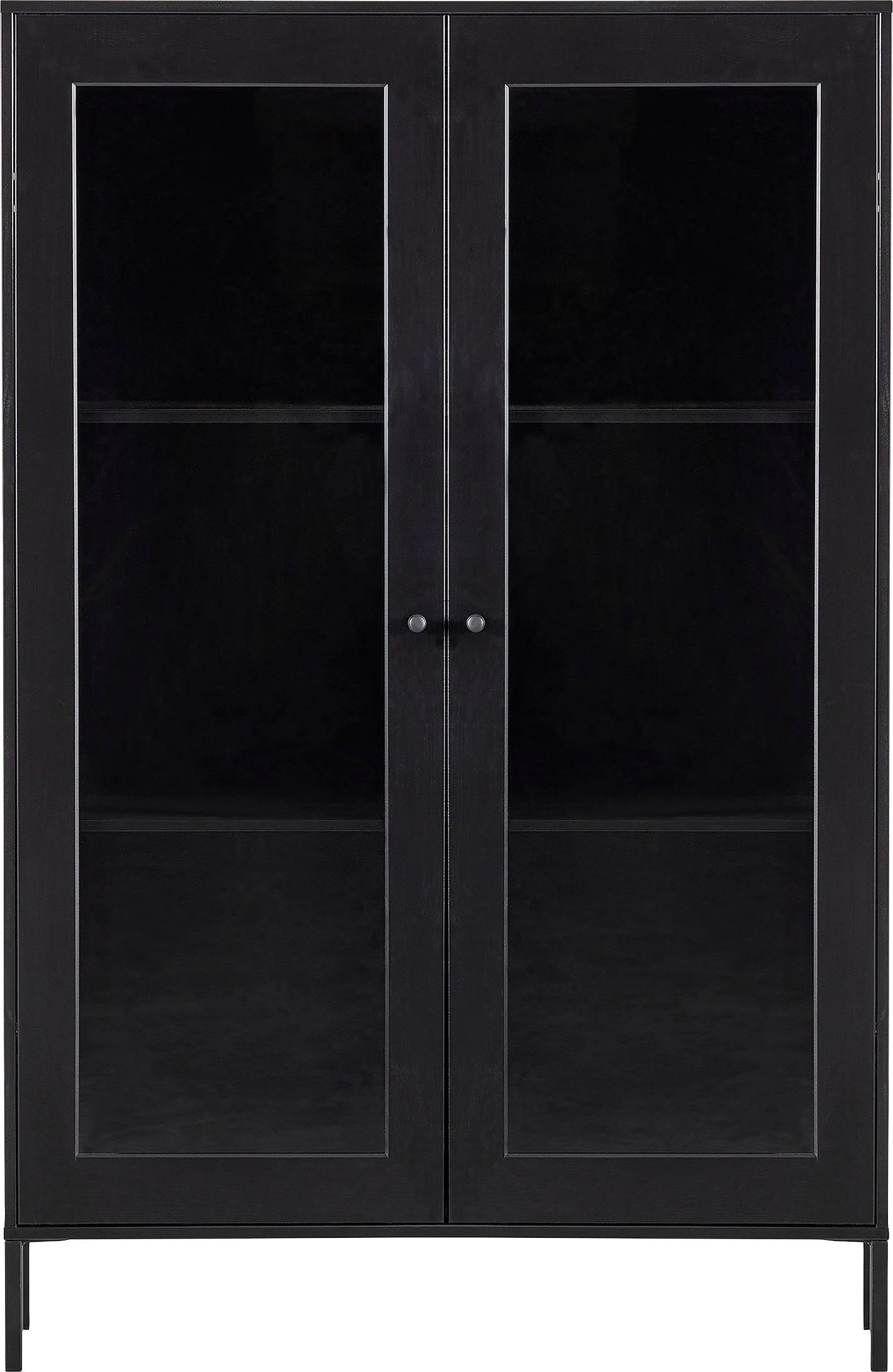 Image of WOOOD Vitrine "Xam" aus Kiefernholz, Breite 100 cm