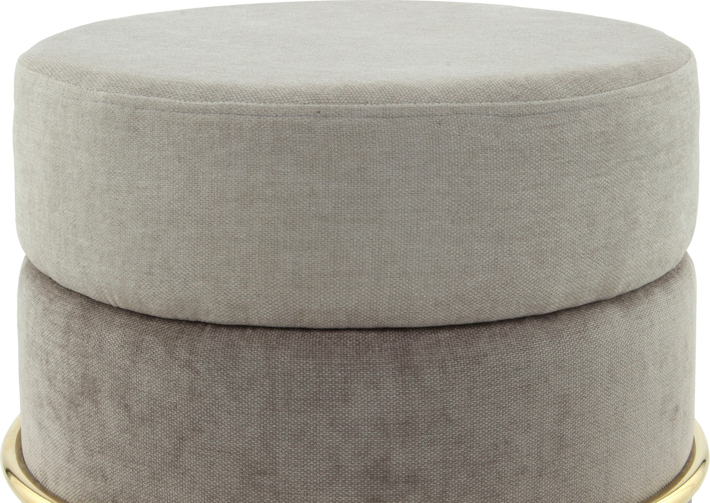 Kayoom Sitzhocker »Hocker Matilda 225, Komfortable runde Form, Gemütlicher Design-Hocker« 1 Stk. tlg. samtweich, elegant, gepolstert, grosse Sitzfläche