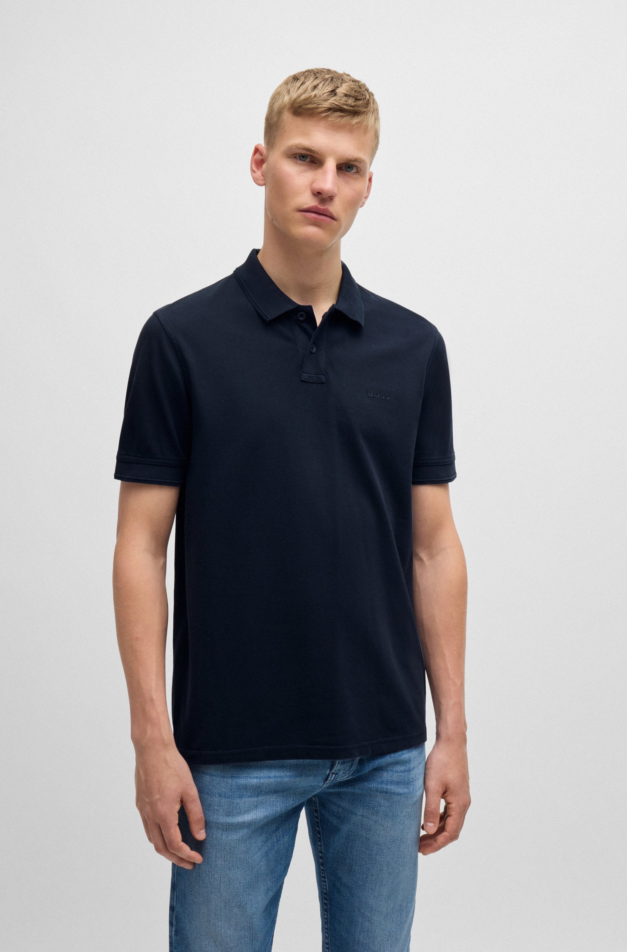 Image of BOSS ORANGE Poloshirt "Prime" mit Polokragen