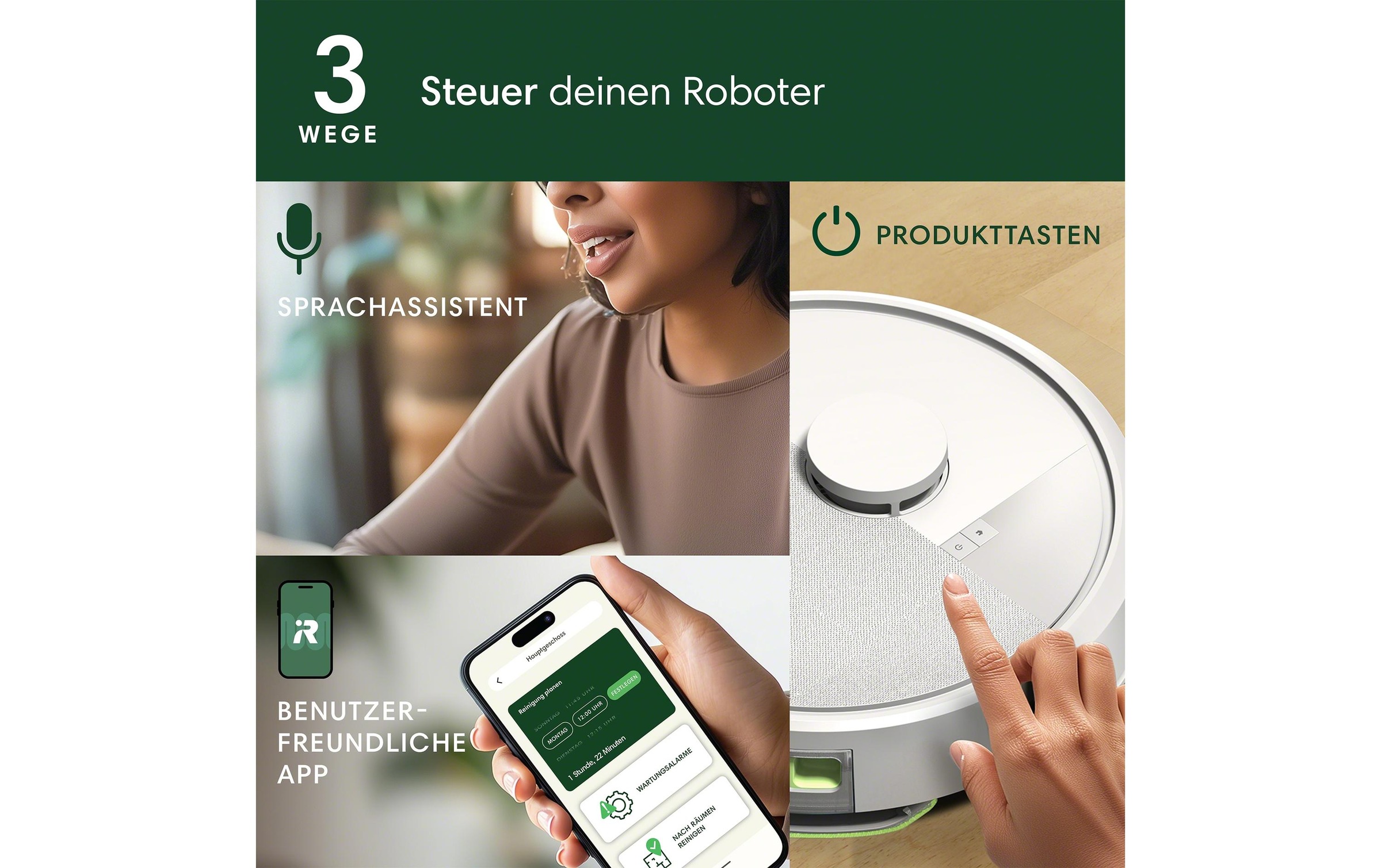 iRobot Nass-Trocken-Saugroboter »Roomba 105 Combo + AutoEmpty Dock«