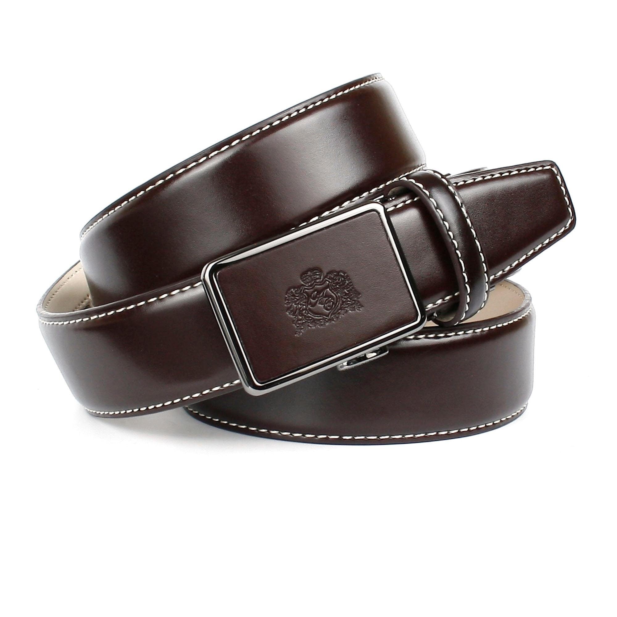 Image of Anthoni Crown Ledergürtel mit Kontrast Stitching