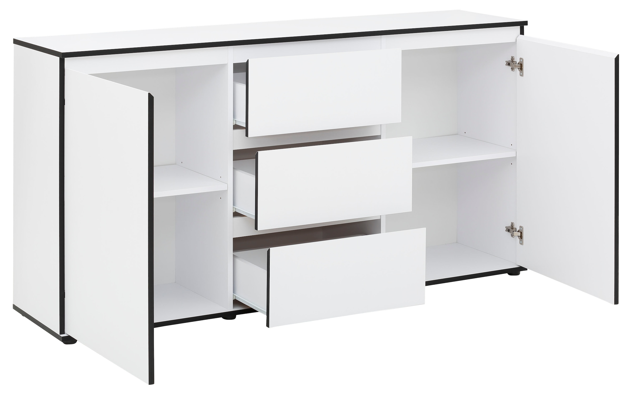 HELA Sideboard »Ariana« mit angeschrägten Griffmulden, Breite 160 cm