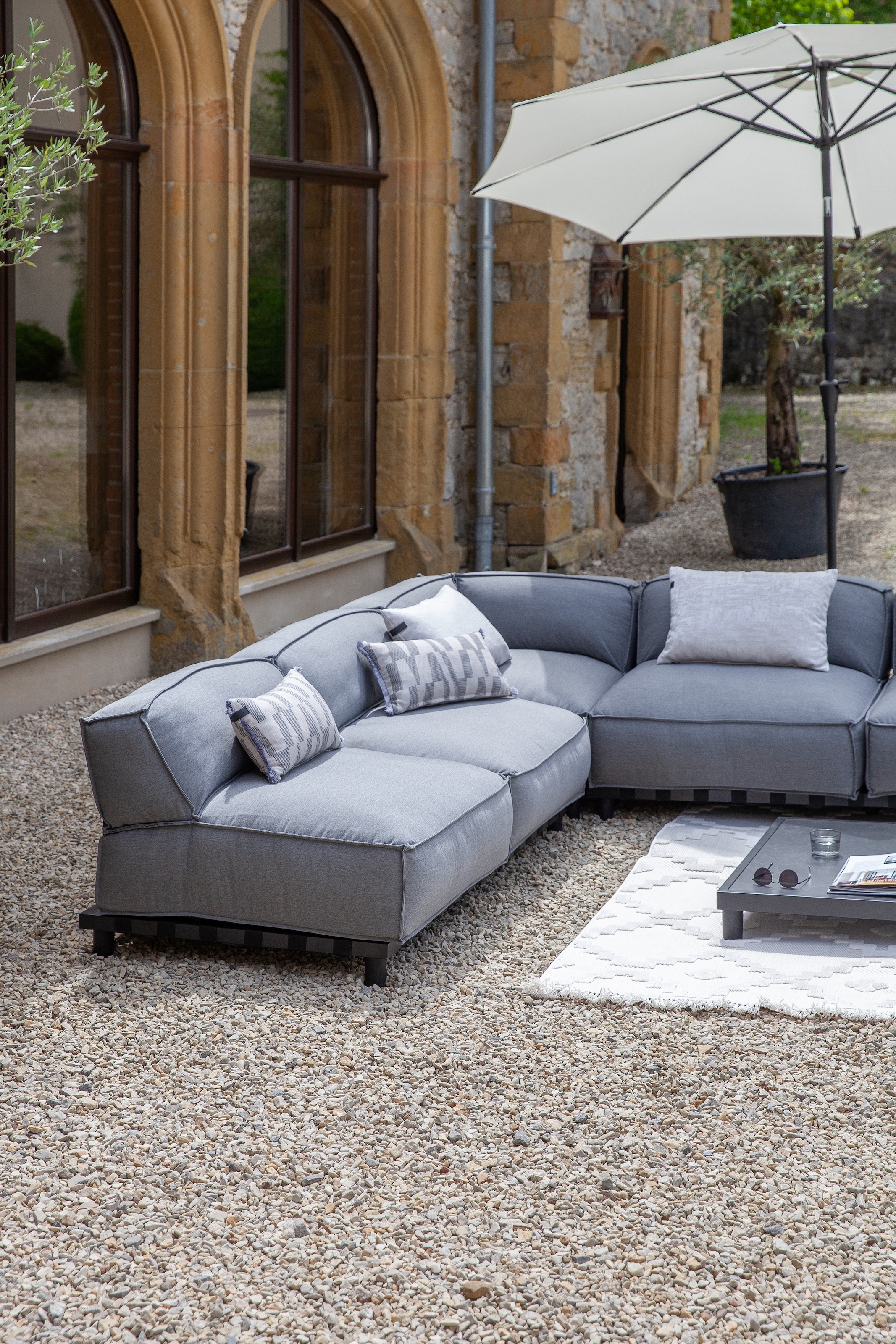 SCHÖNER WOHNEN-Kollektion Tapis »Summer 6352« Rectangulaire 6 mm Höhe In- und Outdoor geeignet, Hoch Tief Struktur, Robuster Teppich