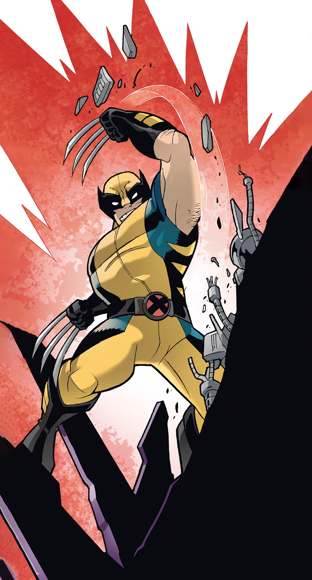 Komar Leinwandbild »X-Men Wolverine Slit - Grösse 30 x 60 cm«, Disney, (1 St., 30 x 60 cm (Breite x Höhe), Keilrahmenbild mit Echtholzrahmen, Kinderzimmer