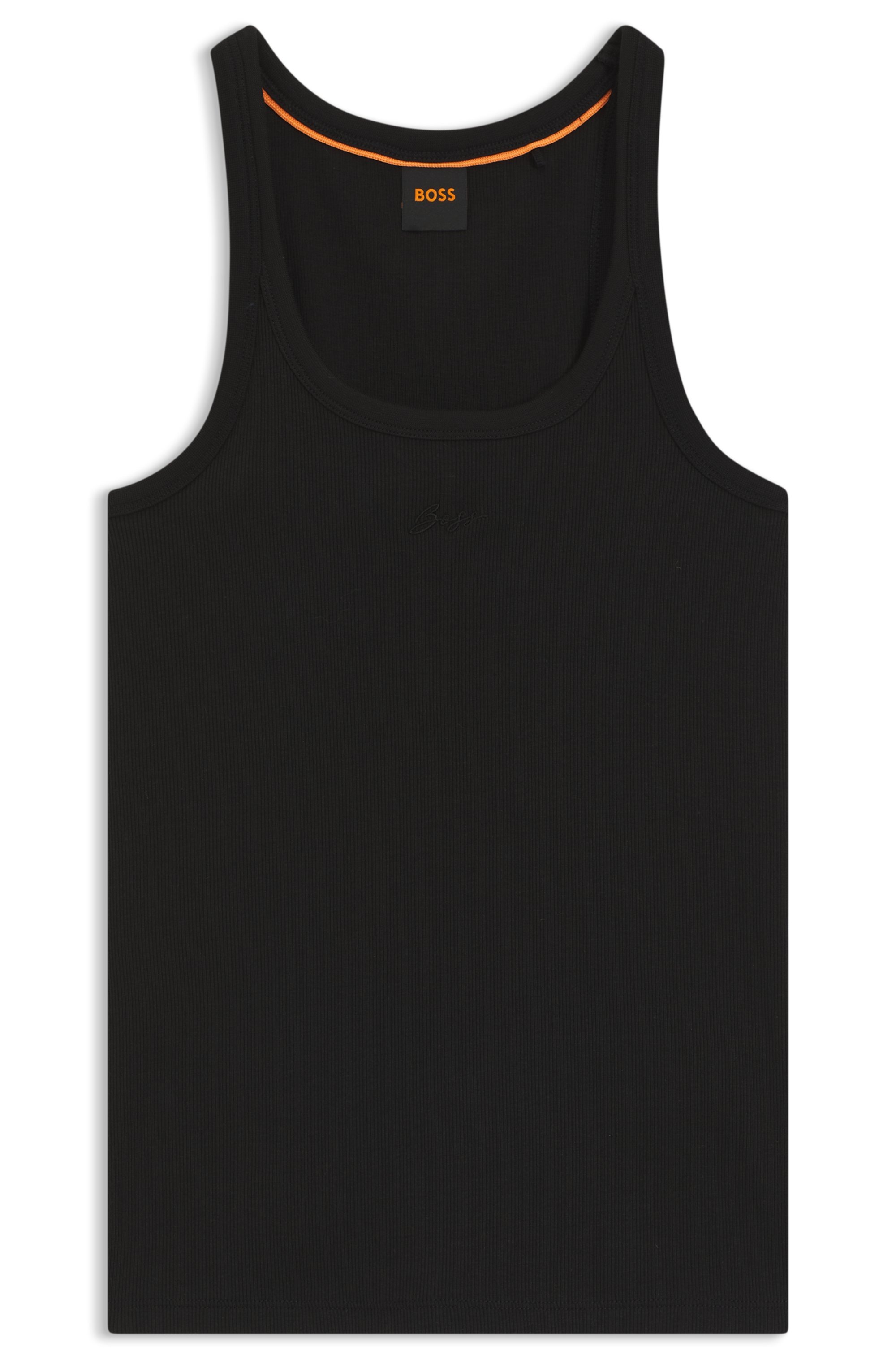 BOSS ORANGE Débardeur à côtes »Epetite Premium Damenmode« coupe slim avec broderie de logo