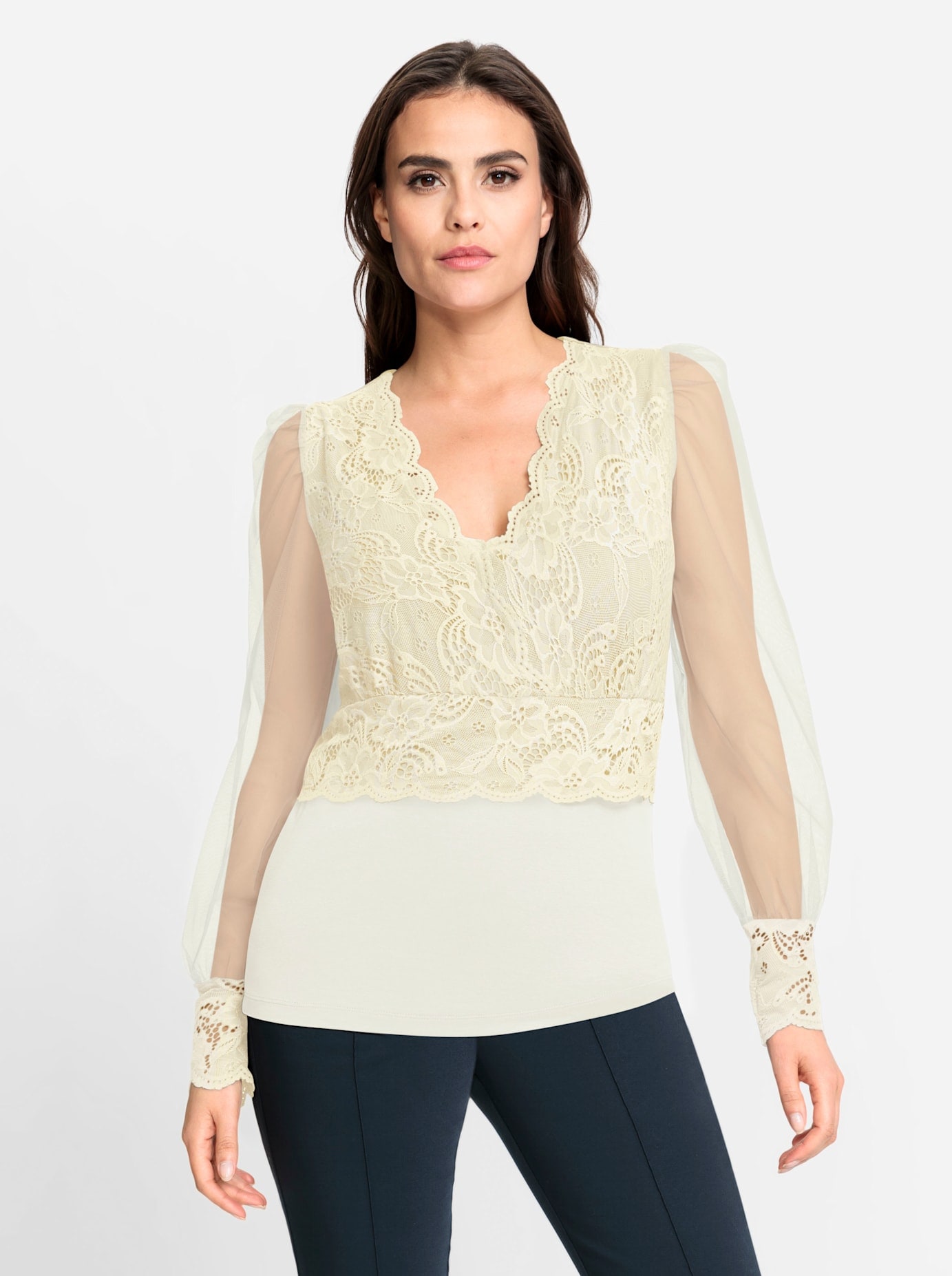 Image of heine Spitzenshirt "Spitzen-Shirt" 1 Stk.