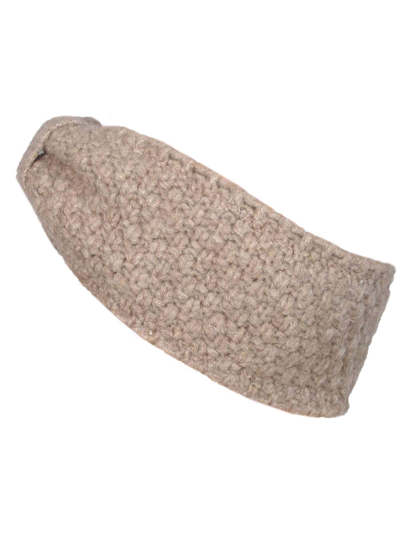 Zwillingsherz Serre-tête »"Muster"« mit Muster, Knoten und Wollanteil