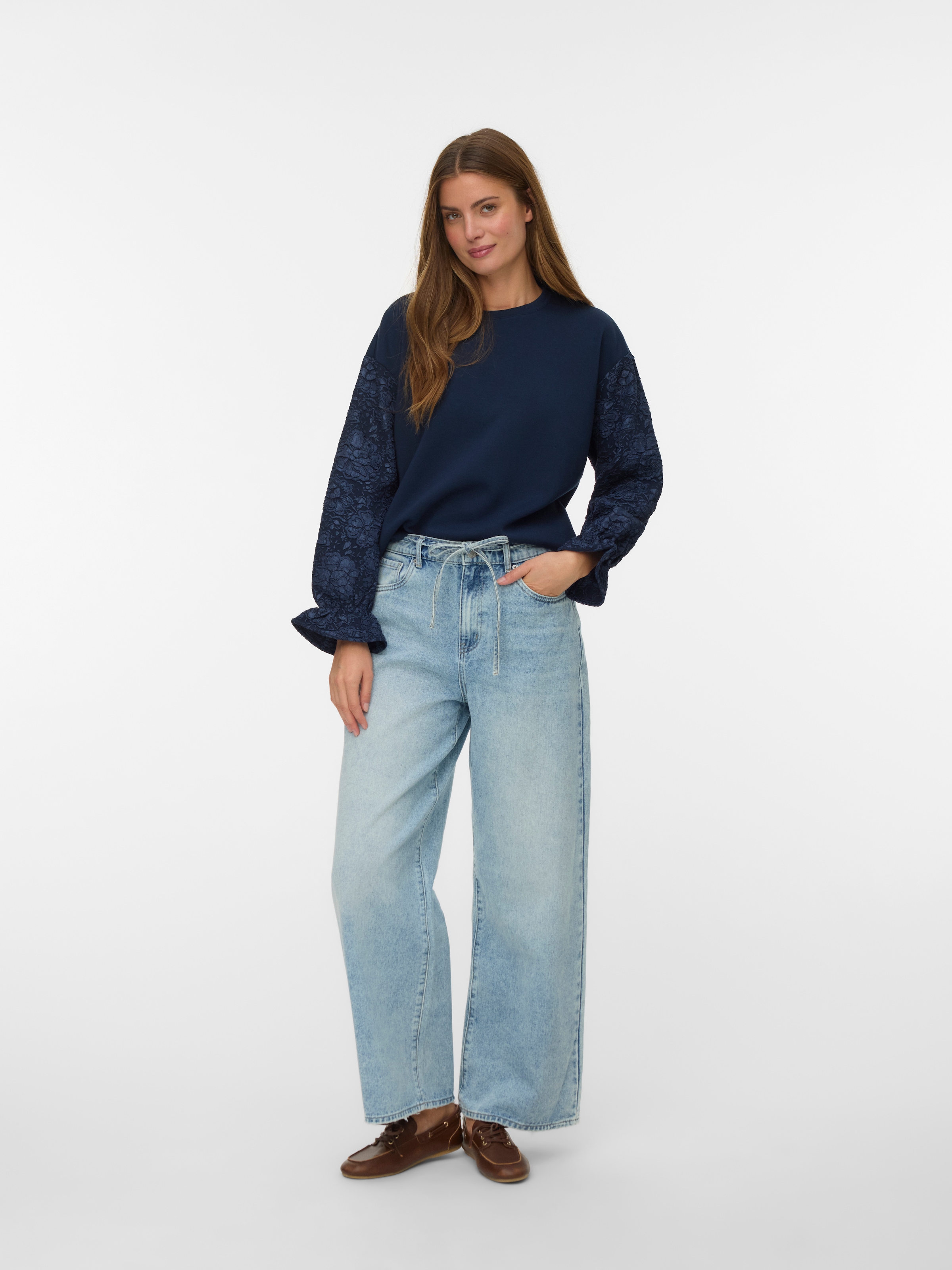 Vero Moda Weite Jeans »VMWIEN MR WIDE BELT JEANS SI338 NOOS«