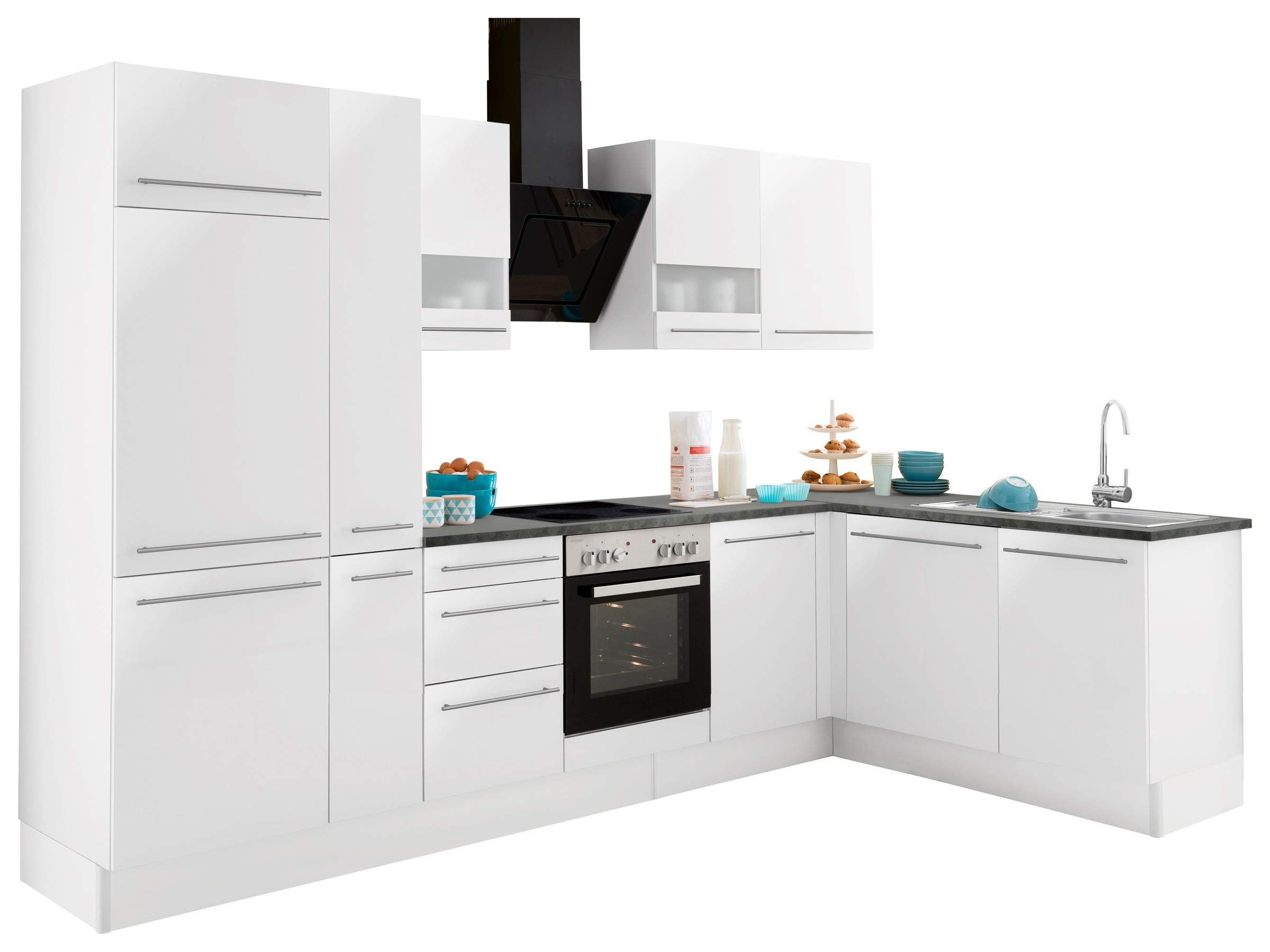 Image of OPTIFIT Winkelküche "Bern" Stellbreite 315x175 cm,wahlweise mit E-Geräten,höhenverstellb.Füsse
