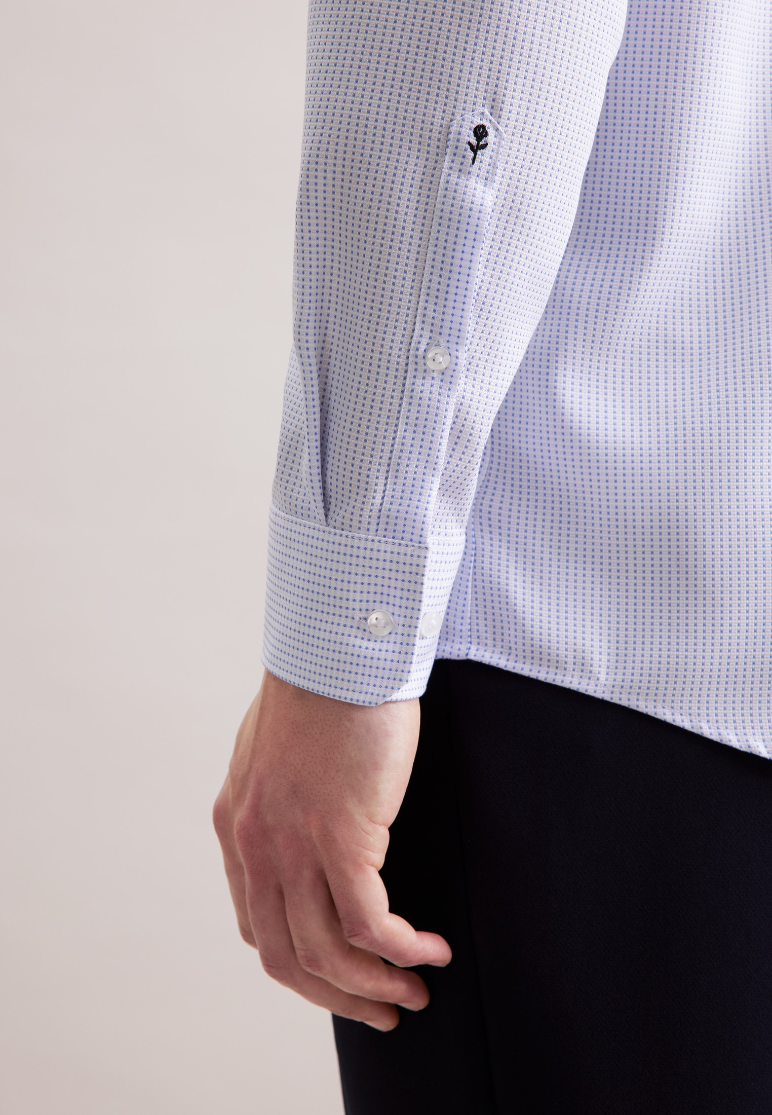 seidensticker Businesshemd »Regular« Regular 1/1 Kentkragen Struktur