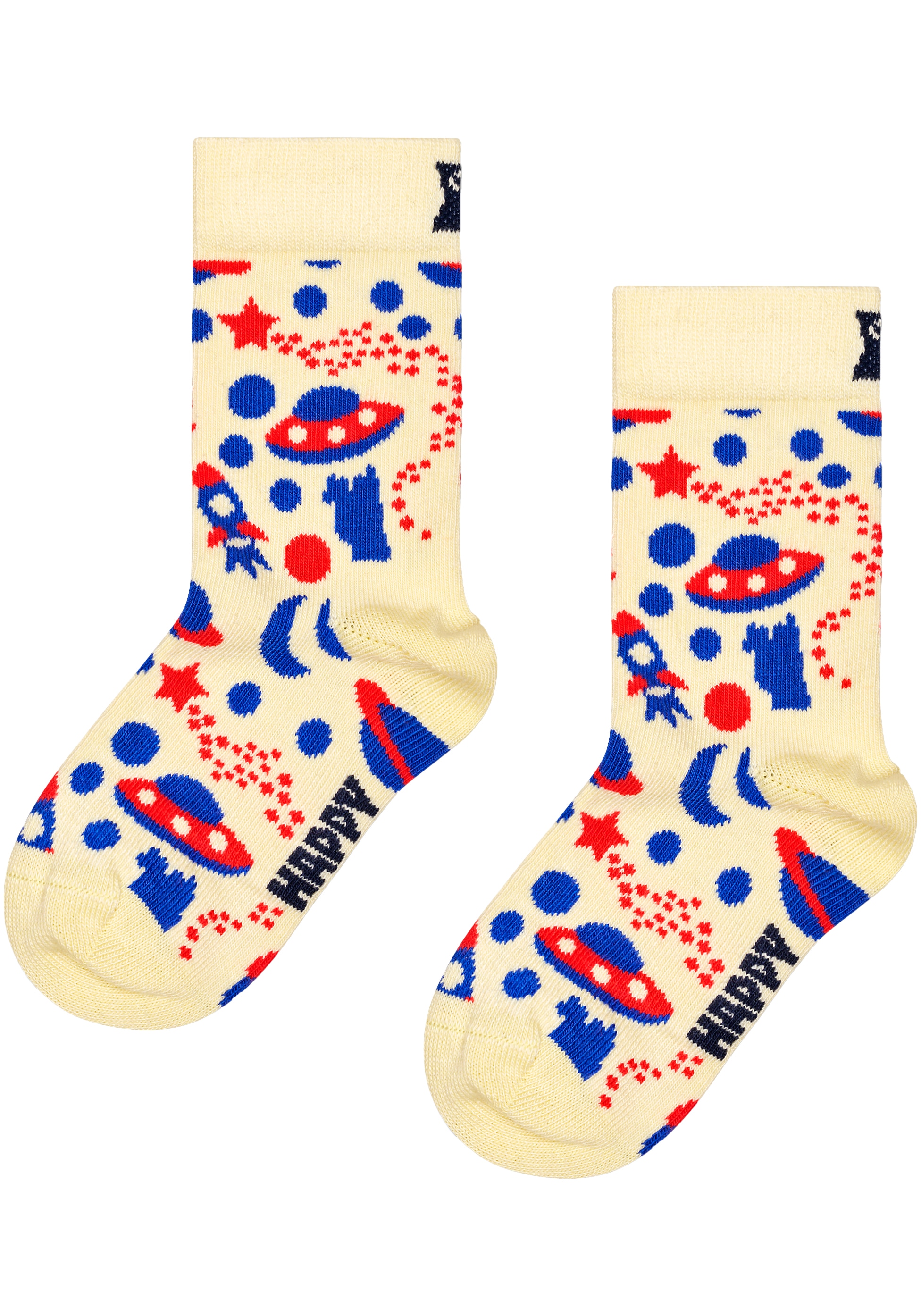 Happy Socks Langsocken 3er Pack,  mit verspielten Roboter-Motiven